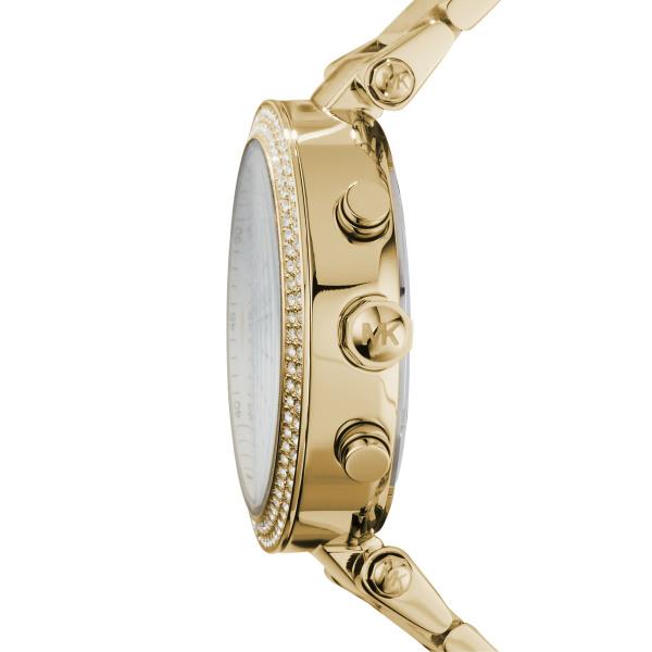 Michael Kors Parker Chronograph with Gold-Tone Stainless Steel Bracelet Gold Dial Women's Watch MK5354