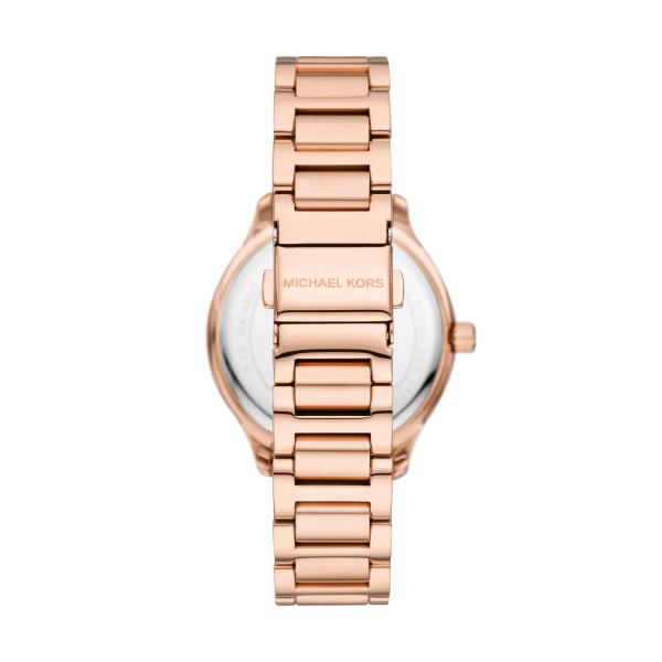 Michael Kors Sage Rose Gold-Tone Stainless Steel Bracelet Mother Pearl Dial Women's Watch MK4806