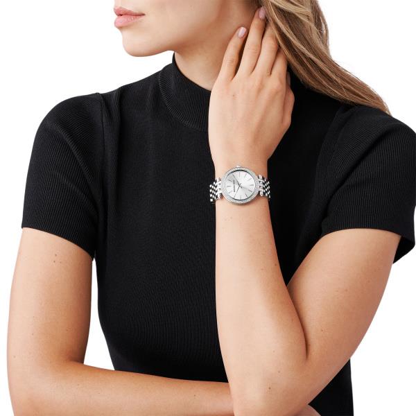Michael Kors Darci Silver Dial Stainless Steel Strap Ladies Watch MK3190