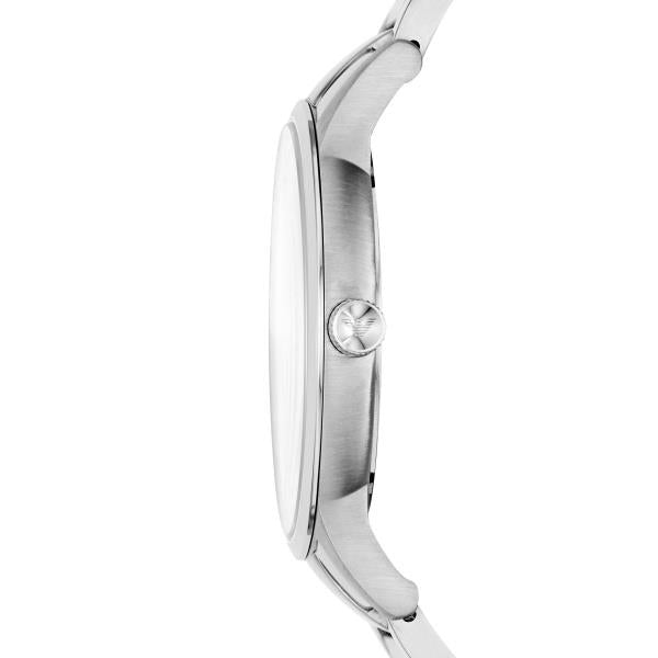 Emporio Armani Quartz Black Dial Steel Strap Men's Watch AR11181