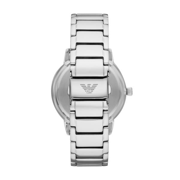 Emporio Armani Ruggero 43mm Blue Dial Steel Mens Quartz Watch AR11311