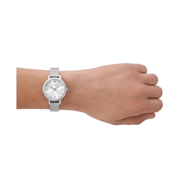 Emporio Armani Quartz Silver Dial Steel Strap Ladies Watch AR11584