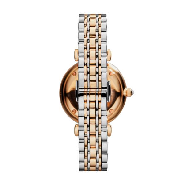 Emporio Armani Quartz Champagne Dial Stainless Steel Ladies Watch AR1840