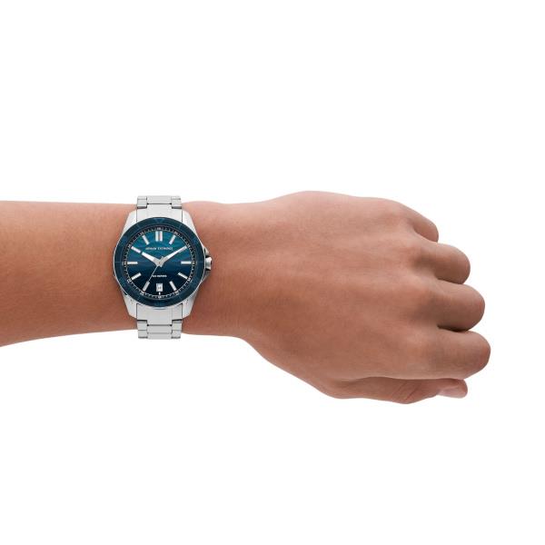 Armani Exchange Quartz Blue Dial Stainless Steel Strap Men’s Watch AX1950
