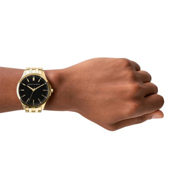Armani Exchange Hampton Quartz Black Dial Steel Strap Men's Watch AX2145