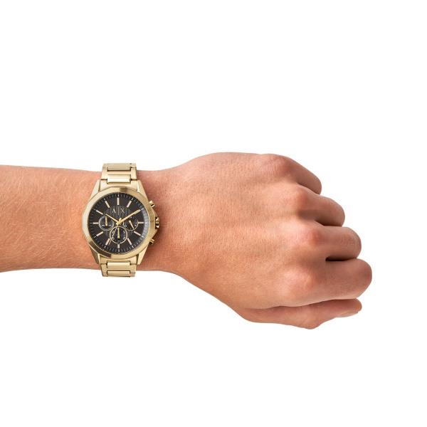 Armani Exchange Chronograph Black Dial Steel Strap Men’s Watch AX2611