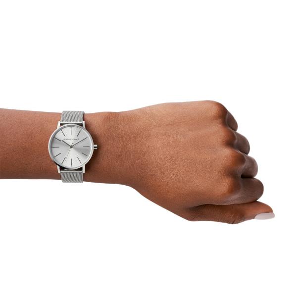 Armani Exchange Lola Quartz Silver Dial Steel Strap Women's Watch AX5535