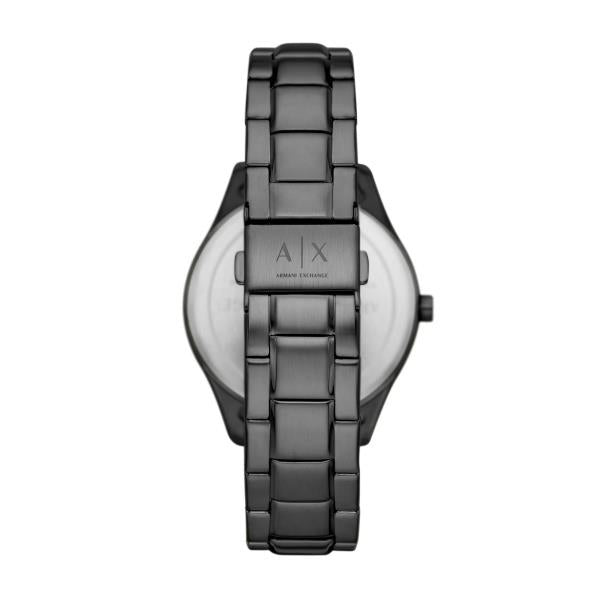 Armani Exchange Quartz Black Dial Steel Strap Men's Watch and Bracelet Set AX7154SET