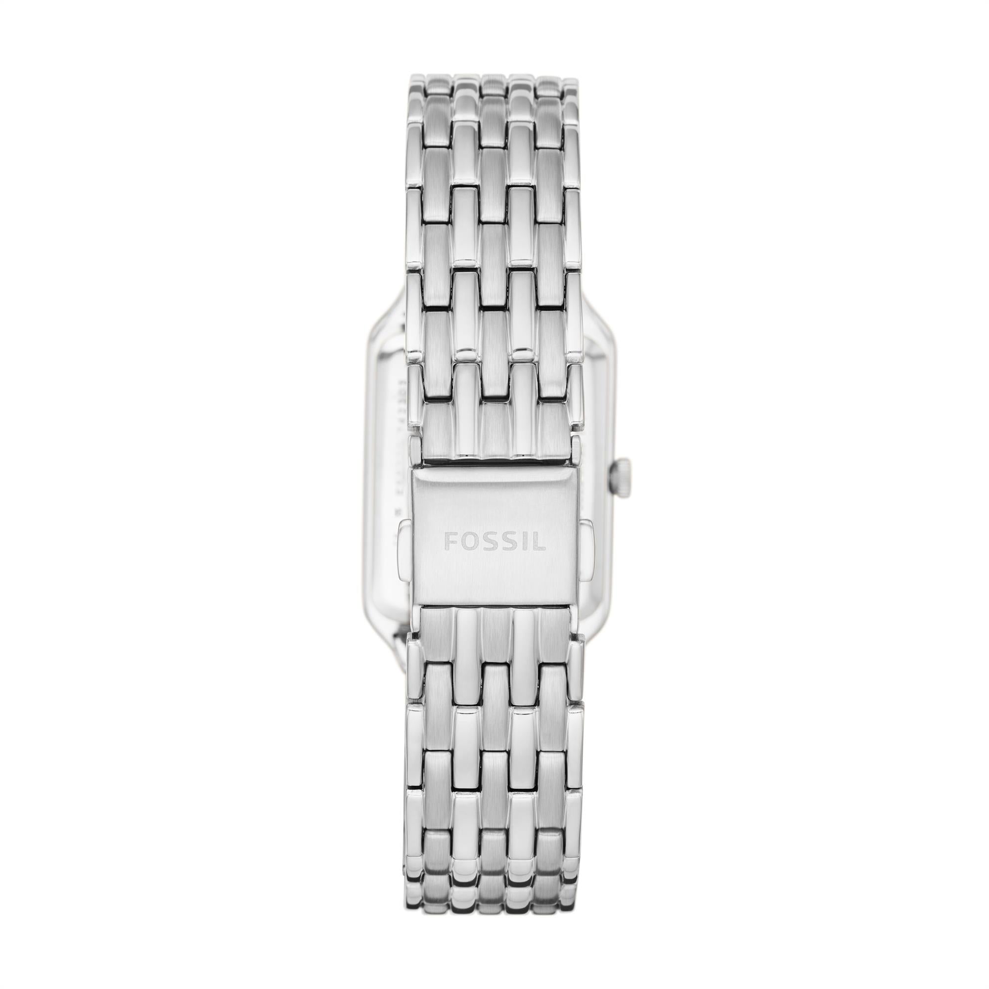 Fossil Raquel Date Stainless Steel Silver Dial Women's Watch ES5221