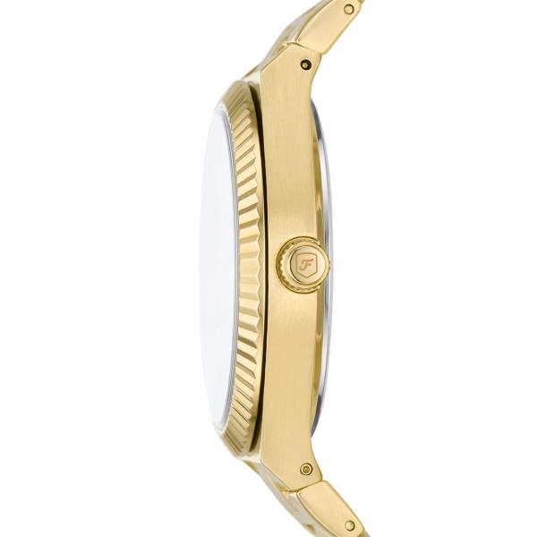 Fossil Scarlette Pink Dial with Gold-Tone Stainless Steel Ladies Watch ES5325