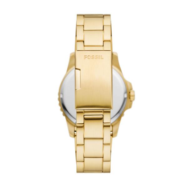 Fossil Green Dial Gold-Tone Stainless Steel Bracelet Men's Watch FS6030