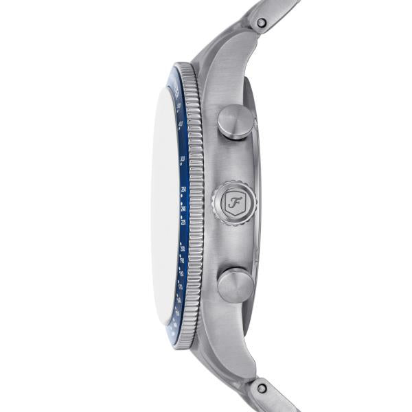 Fossil Sport Tourer Chronograph Stainless Steel Bracelet Blue Dial Men's Watch FS6047