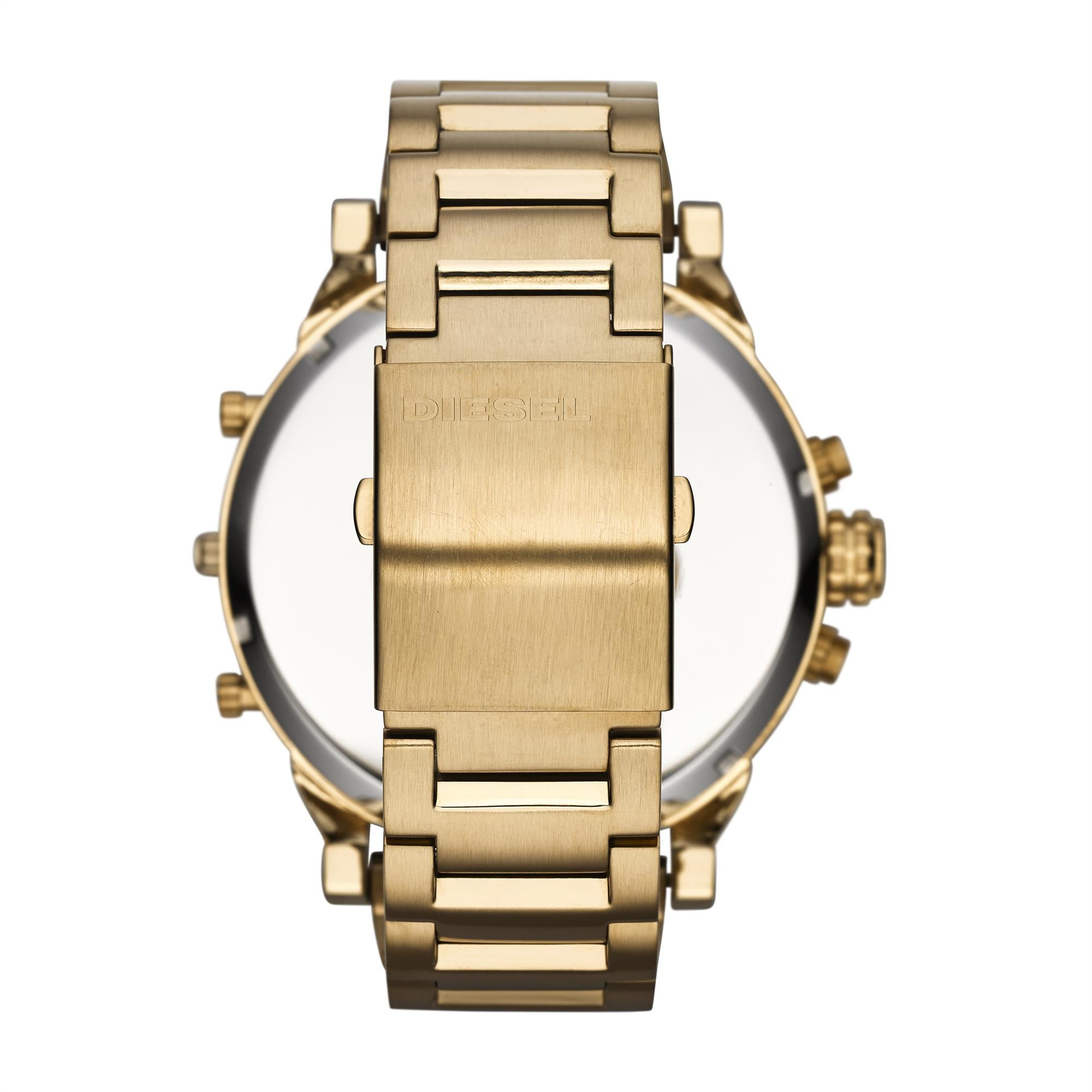 Diesel Mr. Daddy 2.0 Gold-Tone Dial Stainless Steel Strap Men's Watch DZ7333