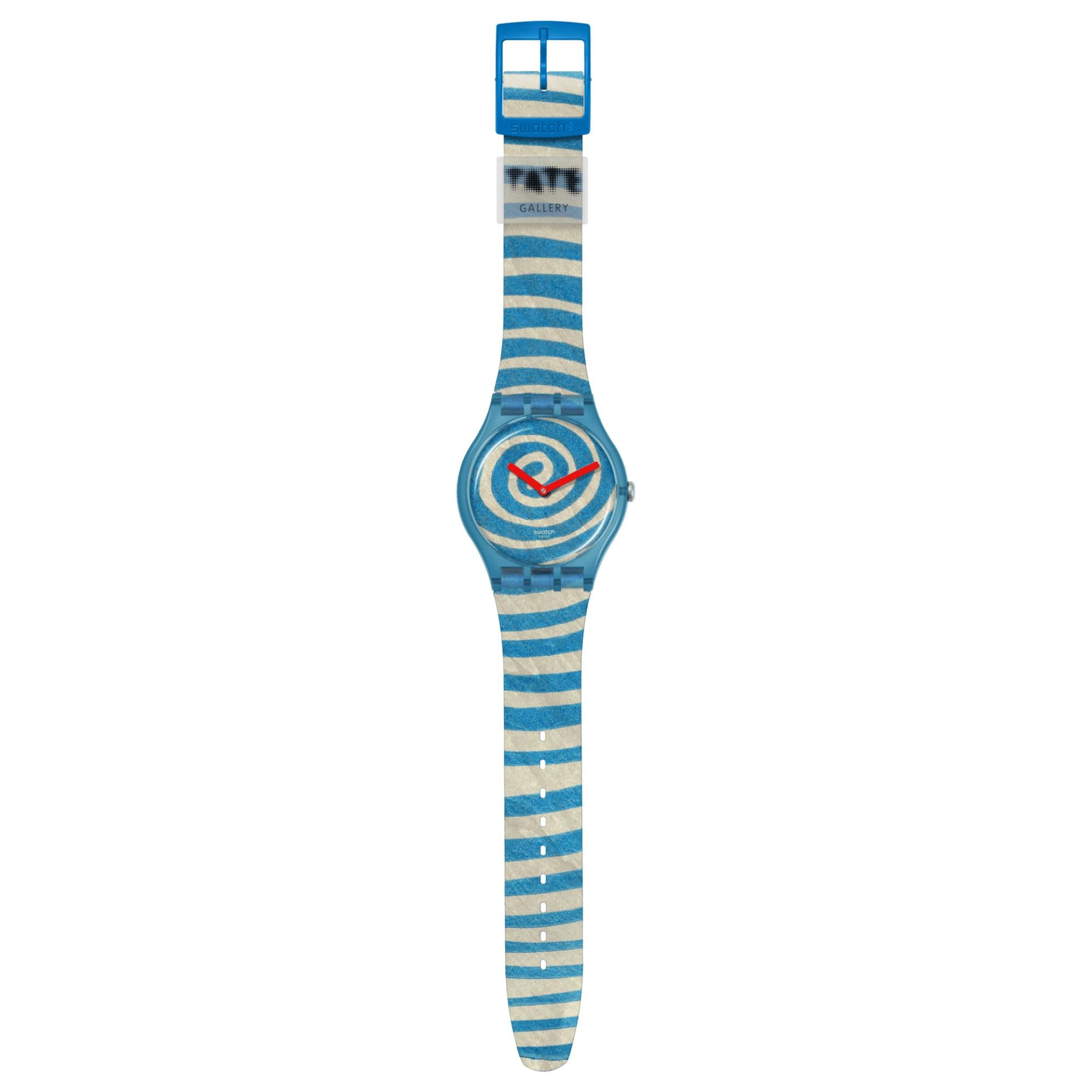 Swatch BOURGEOIS'S SPIRALS PAY! Multi-Coloured Dial Silicone Strap Unisex Watch SVIZ1O5C-5300