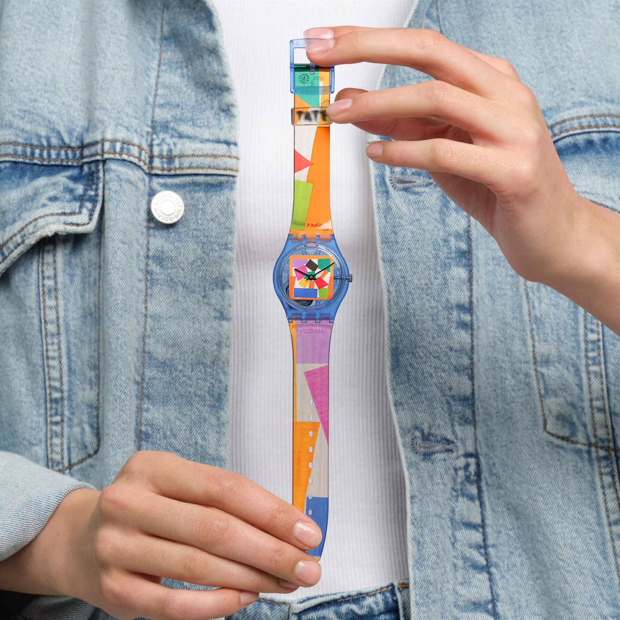 Swatch X Tate Matisse's Snail Gent Bio-Sourced Unisex Watch SO28Z127C