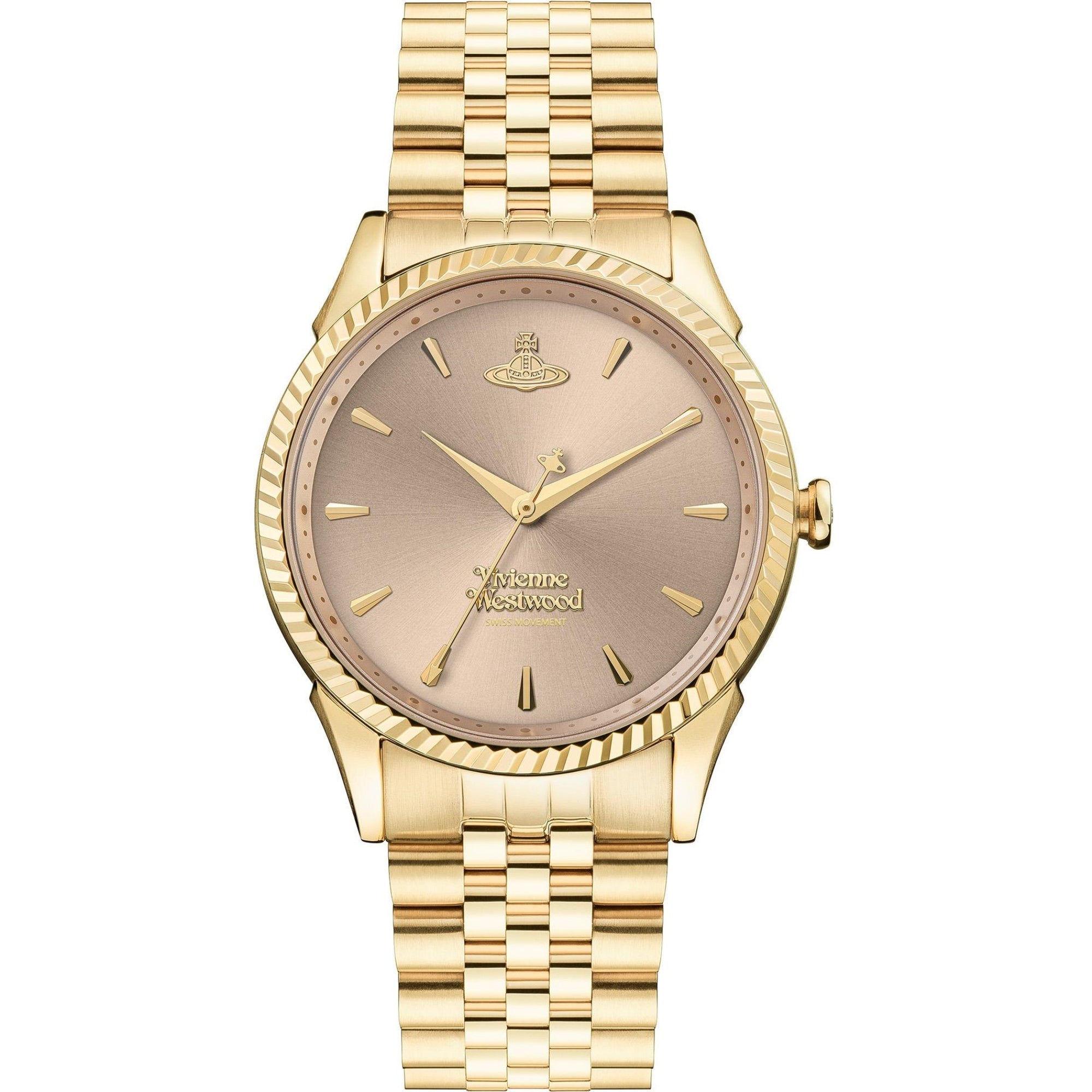 Vivienne Westwood Seymour Quartz Pink Dial Steel Strap Ladies Watch VV240PKGD