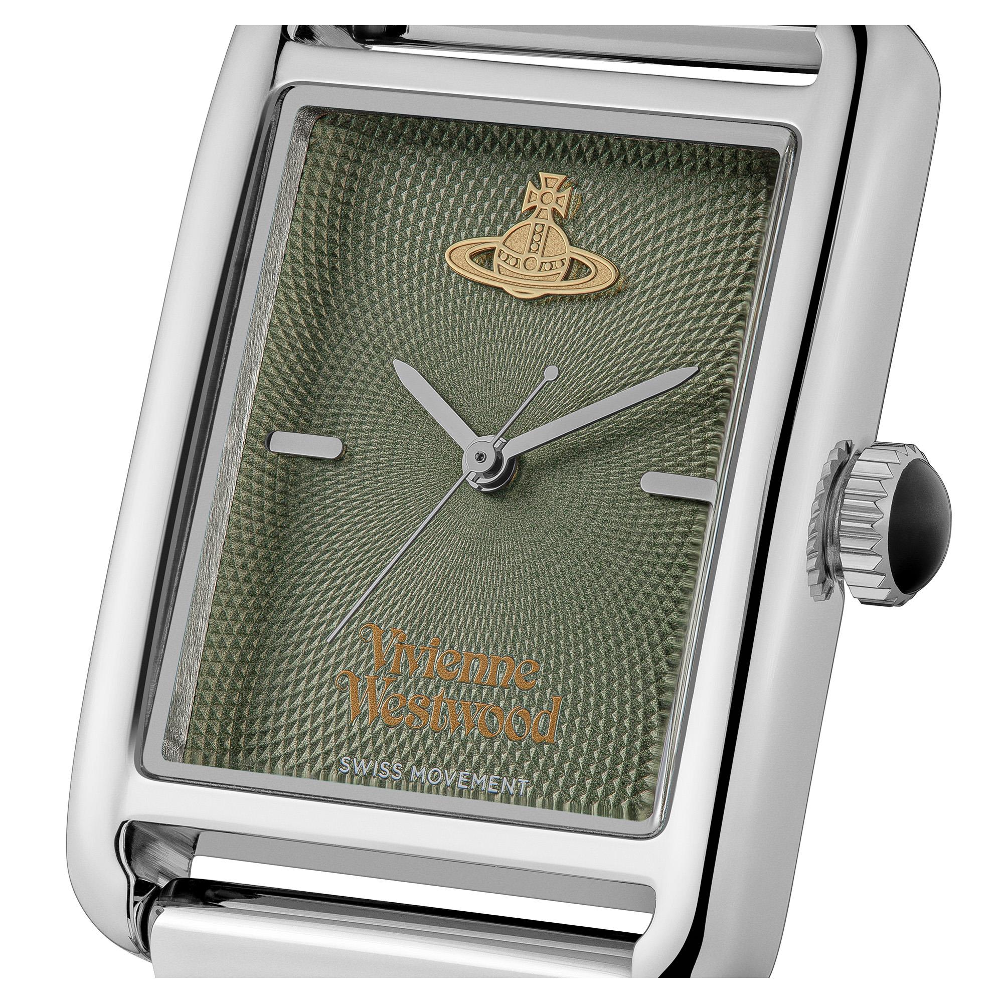 Vivienne Westwood Shacklewell Quartz Green Dial Stainless Steel Strap Women's Watch VV297GRSL