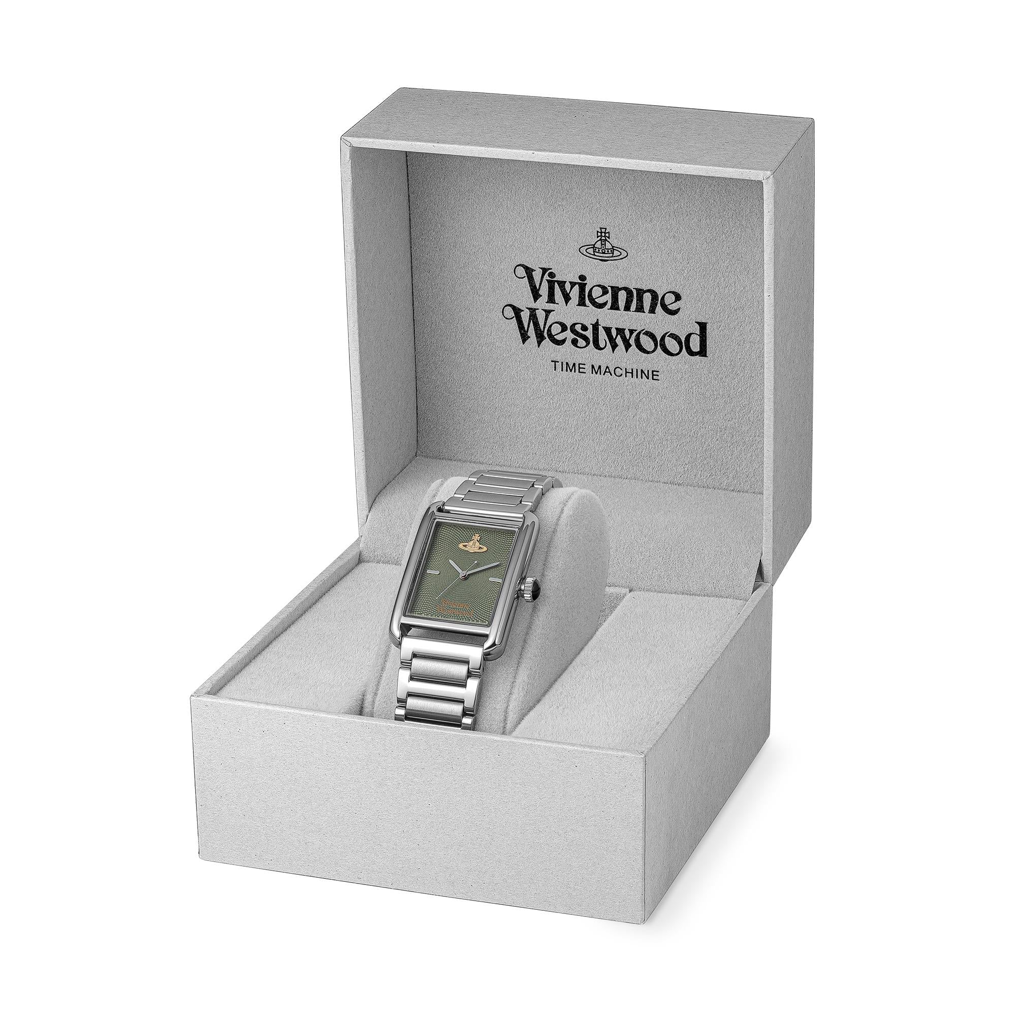 Vivienne Westwood Shacklewell Quartz Green Dial Stainless Steel Strap Women's Watch VV297GRSL