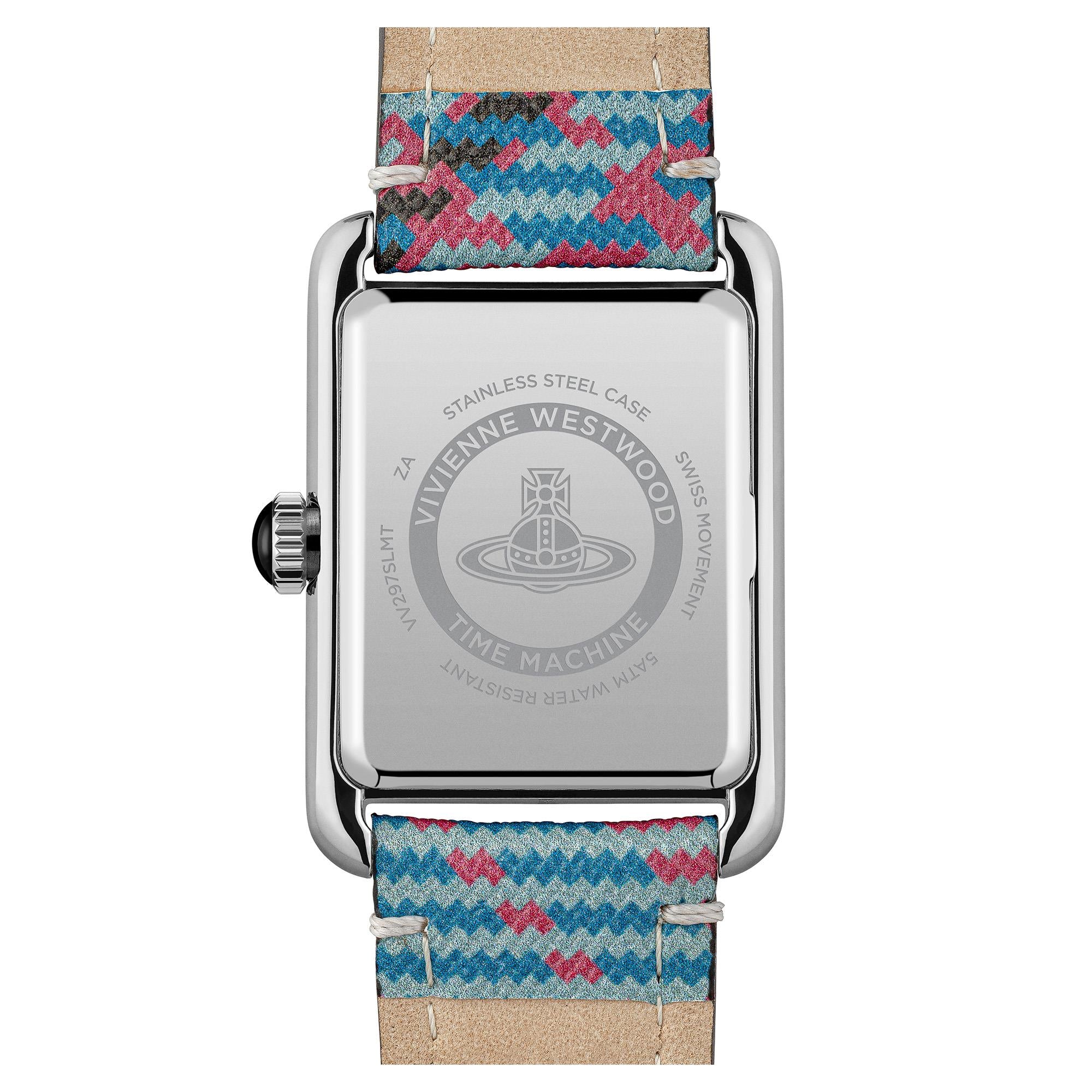 Vivienne Westwood Shacklewell Quartz Silver Dial Leather Strap Ladies Watch VV297SLMT