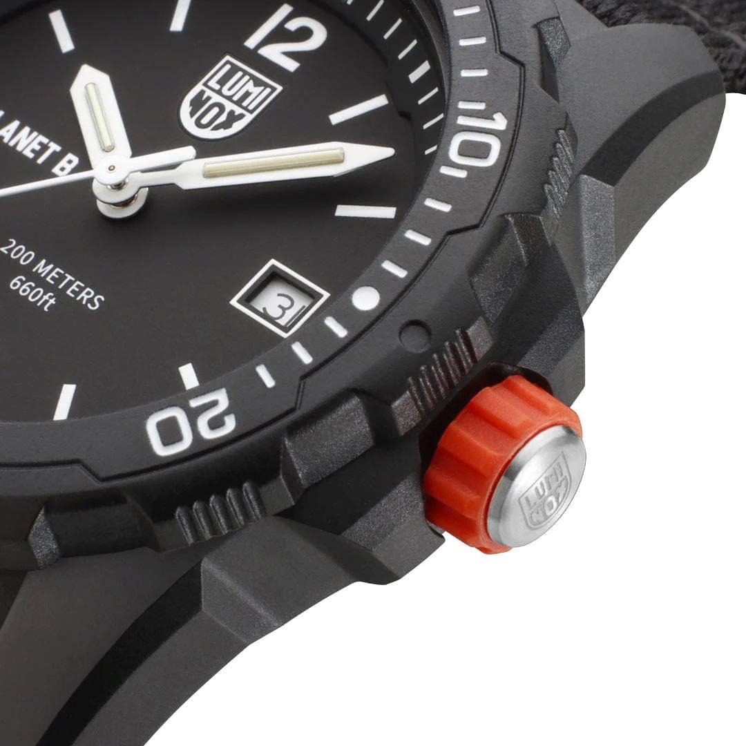 Luminox Bear Grylls Survival Eco No Planet B Black Dial Black 100% Recycled Strap XB.3722.ECO