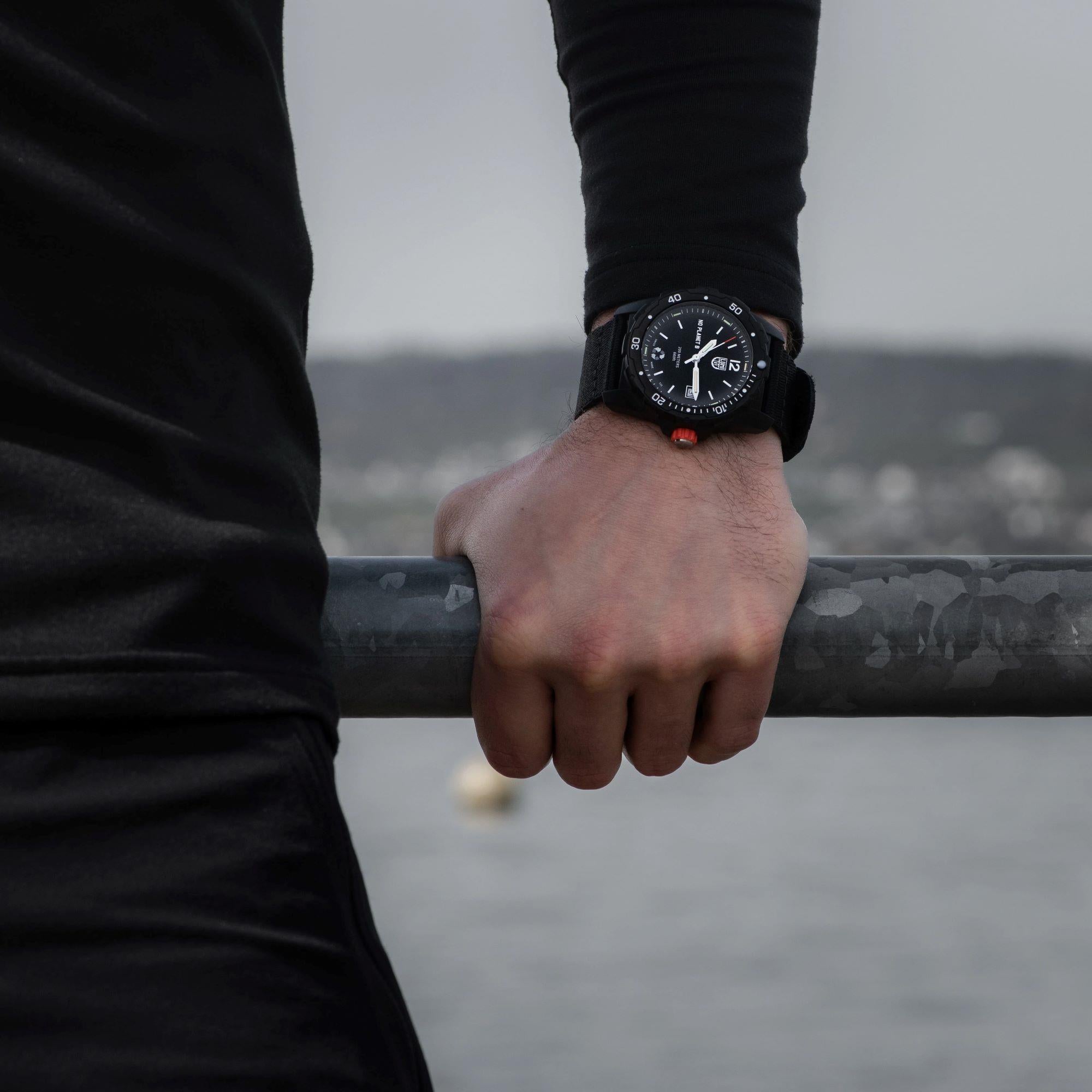 Luminox Bear Grylls Survival Eco No Planet B Black Dial Black 100% Recycled Strap XB.3722.ECO