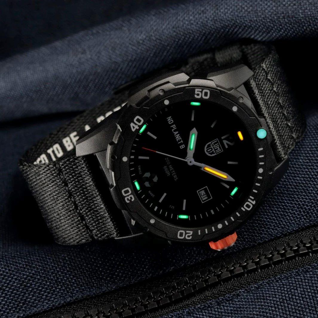 Luminox Bear Grylls Survival Eco No Planet B Black Dial Black 100% Recycled Strap XB.3722.ECO