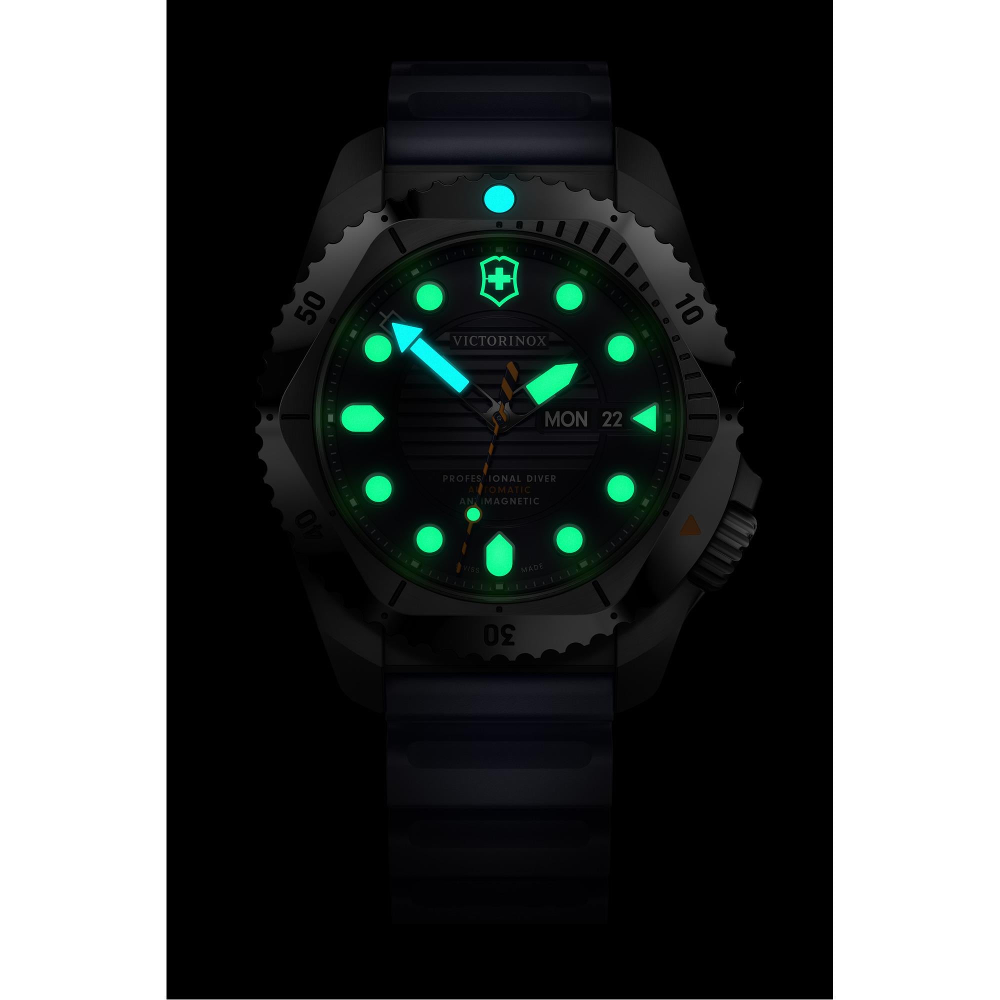 Victorinox Dive Pro Automatic Blue Dial Rubber Strap Men’s Watch 241995