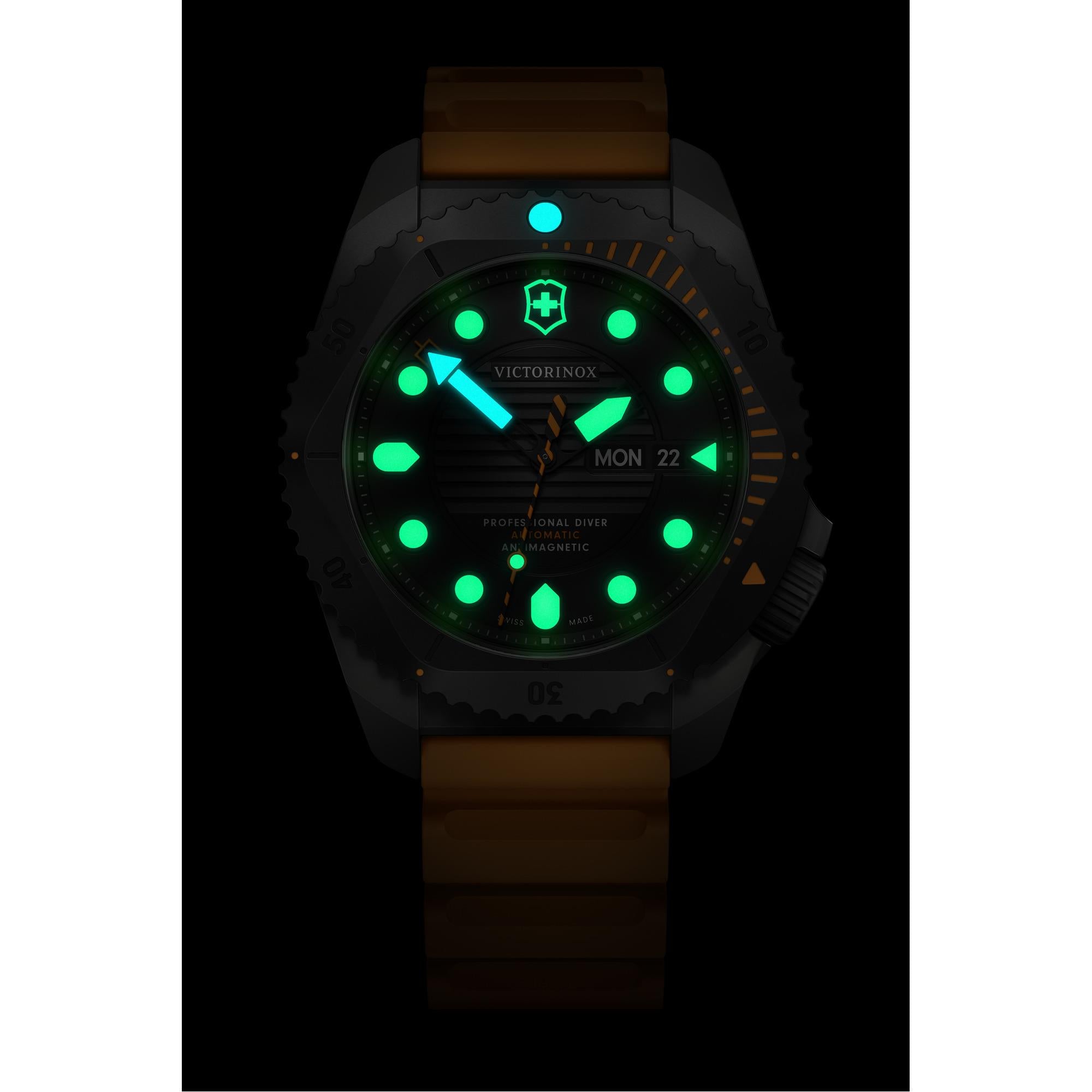 Victorinox Dive Pro Automatic Black Dial Rubber Strap Men’s Watch 241996