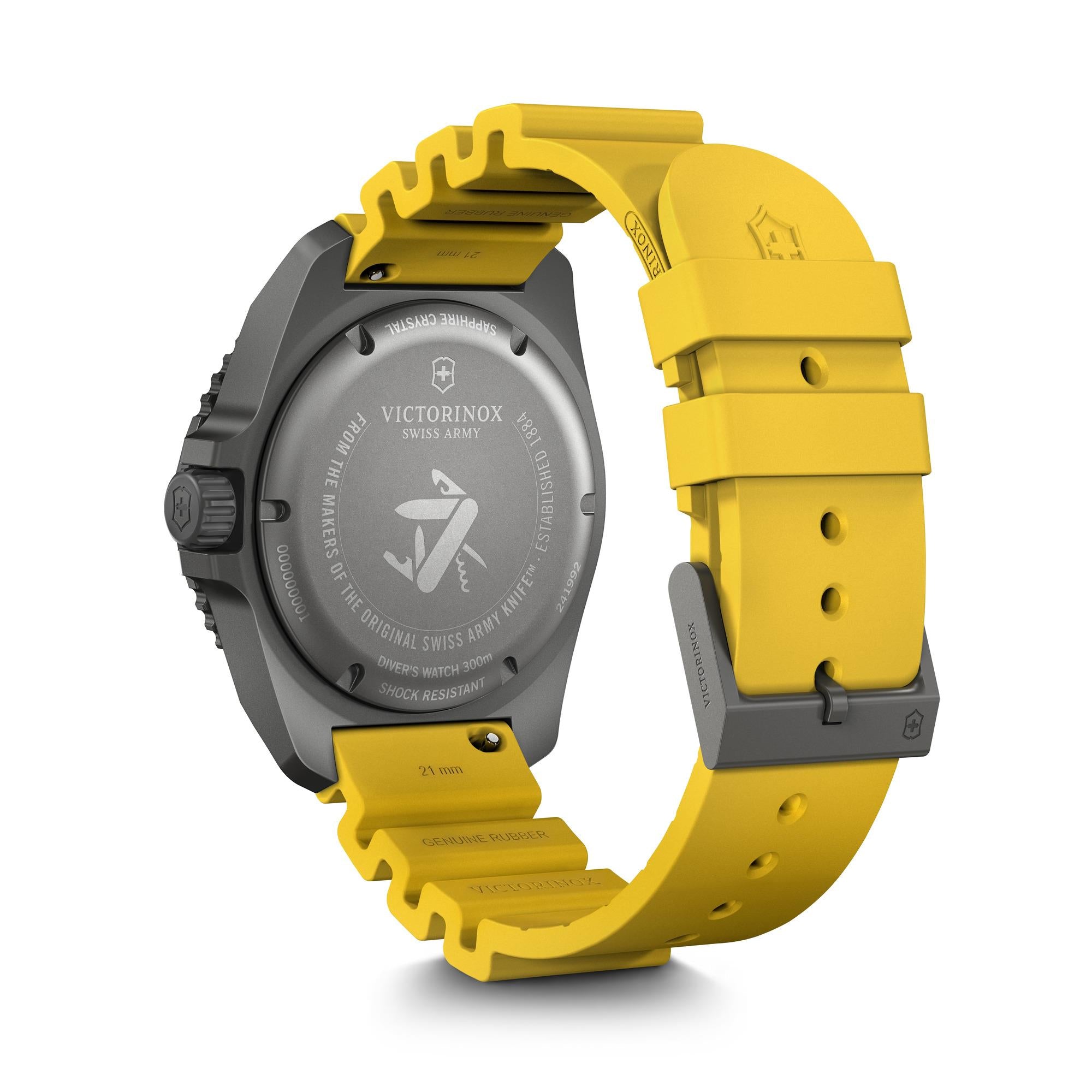 Victorinox Dive Pro Quartz Black Dial Yellow Strap Men’s Watch 241992
