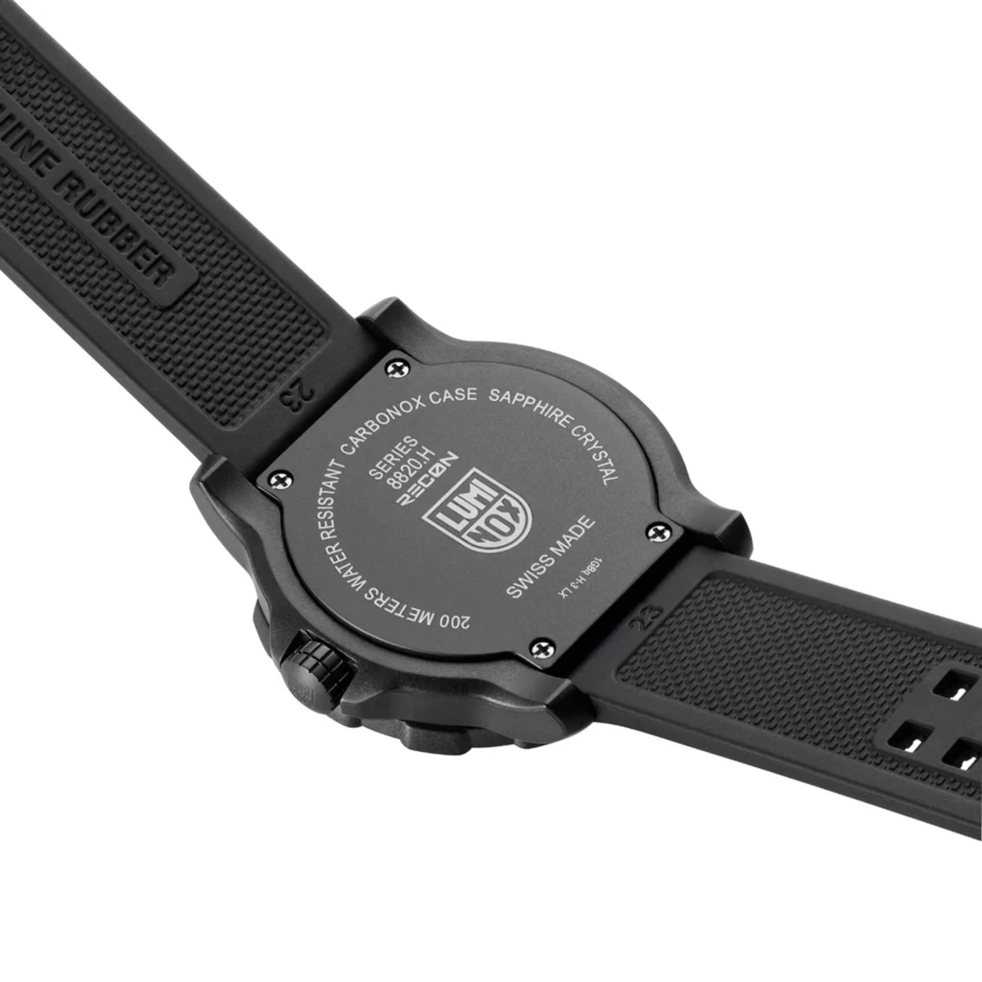 Luminox Recon Pointman Quartz Black Dial Nitrile Rubber Strap Men's Watch XL.8825.H.SET