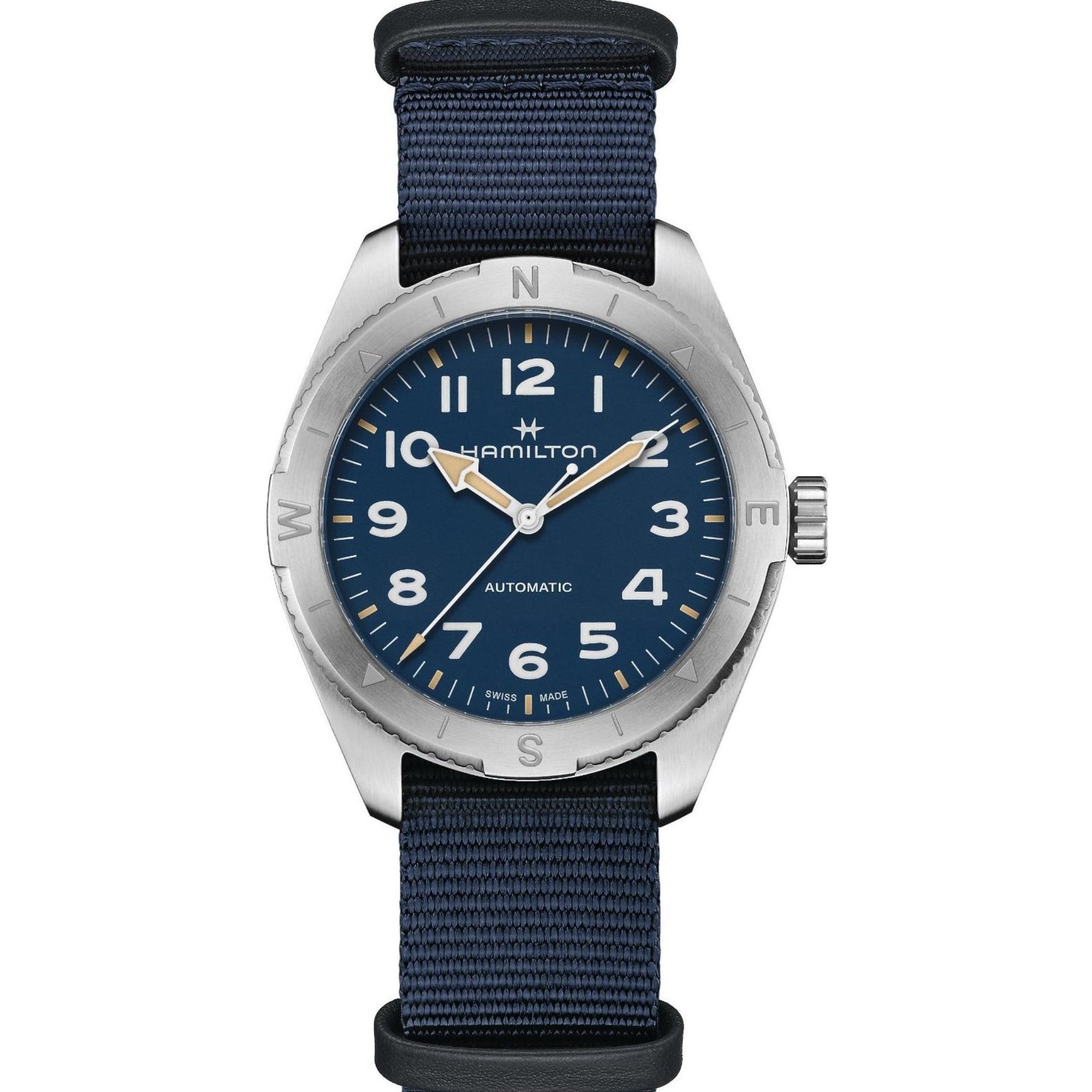 Hamilton Khaki Field Expedition Automatic Blue Dial Textile Strap Men's Watch H70315940