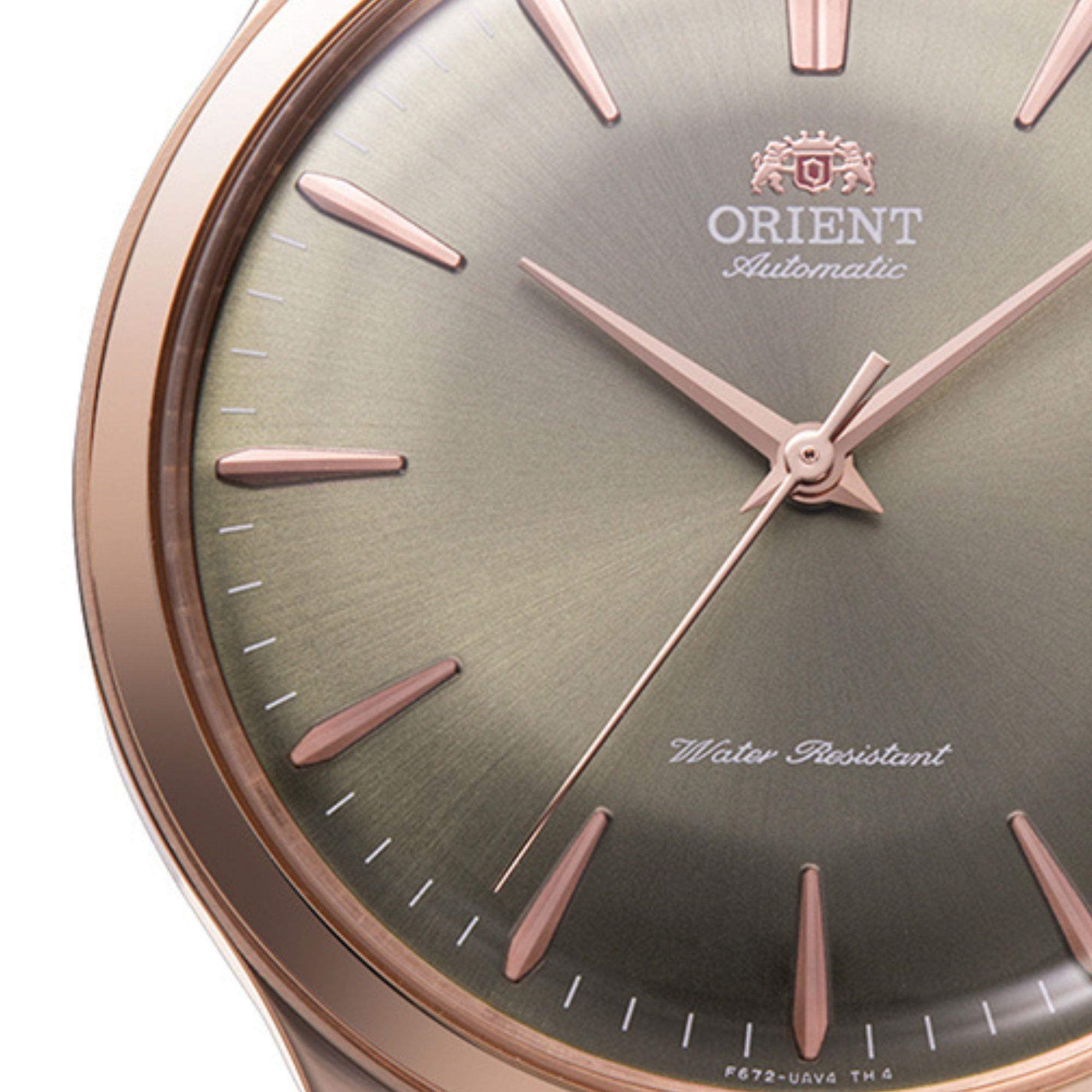 Orient Bambino Automatic Brown Dial Leather Strap Men’s Watch RA-AC0P04Y10B