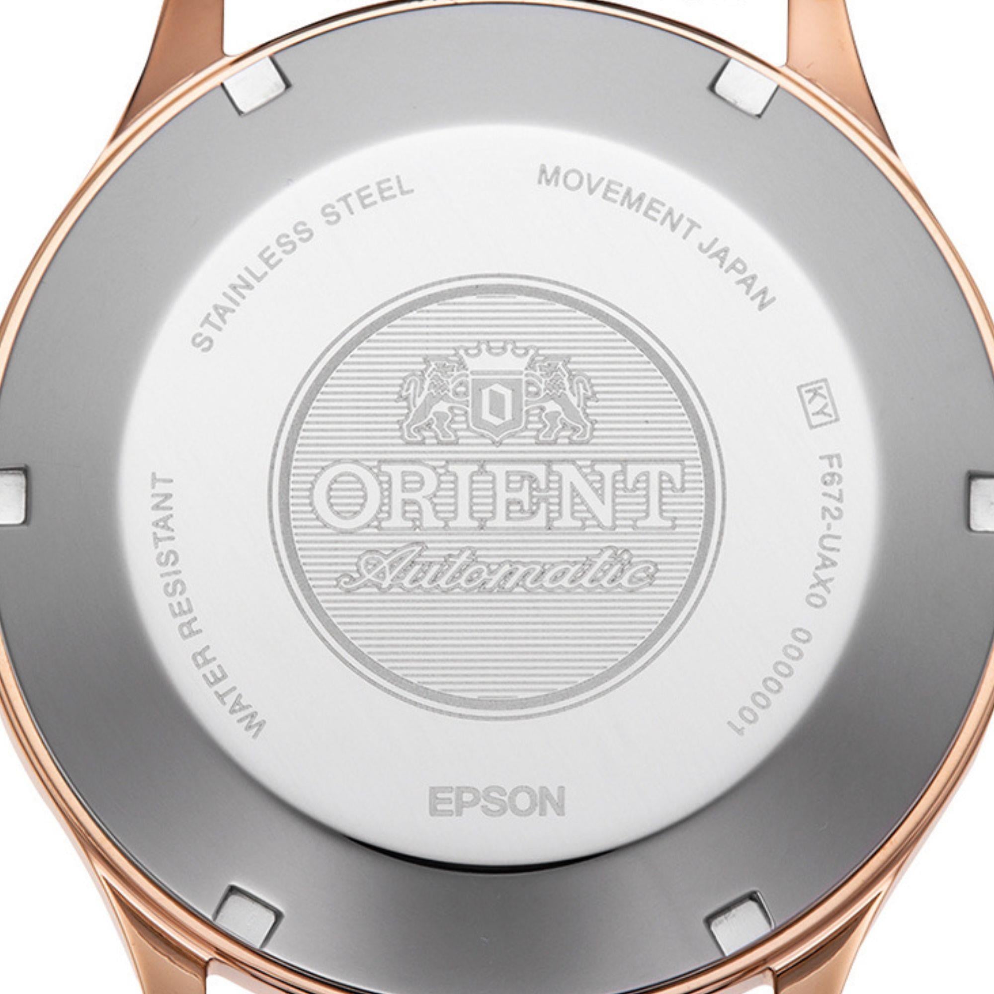Orient Bambino Automatic Brown Dial Leather Strap Men’s Watch RA-AC0P04Y10B