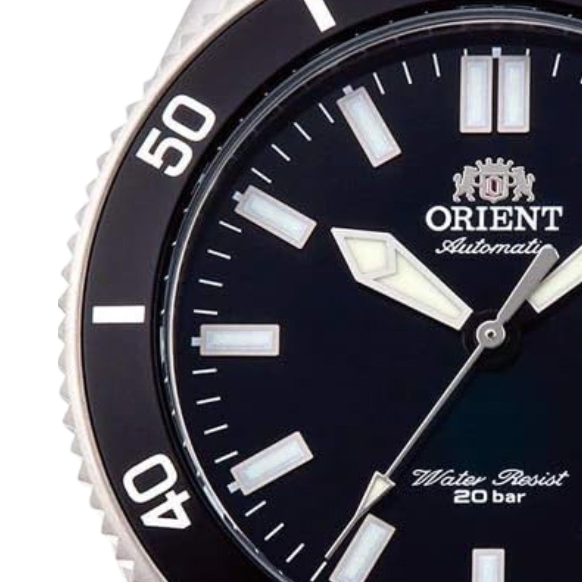 Orient Mako III Automatic Black Dial Rubber Strap Men’s Watch RA-AA0010B39B