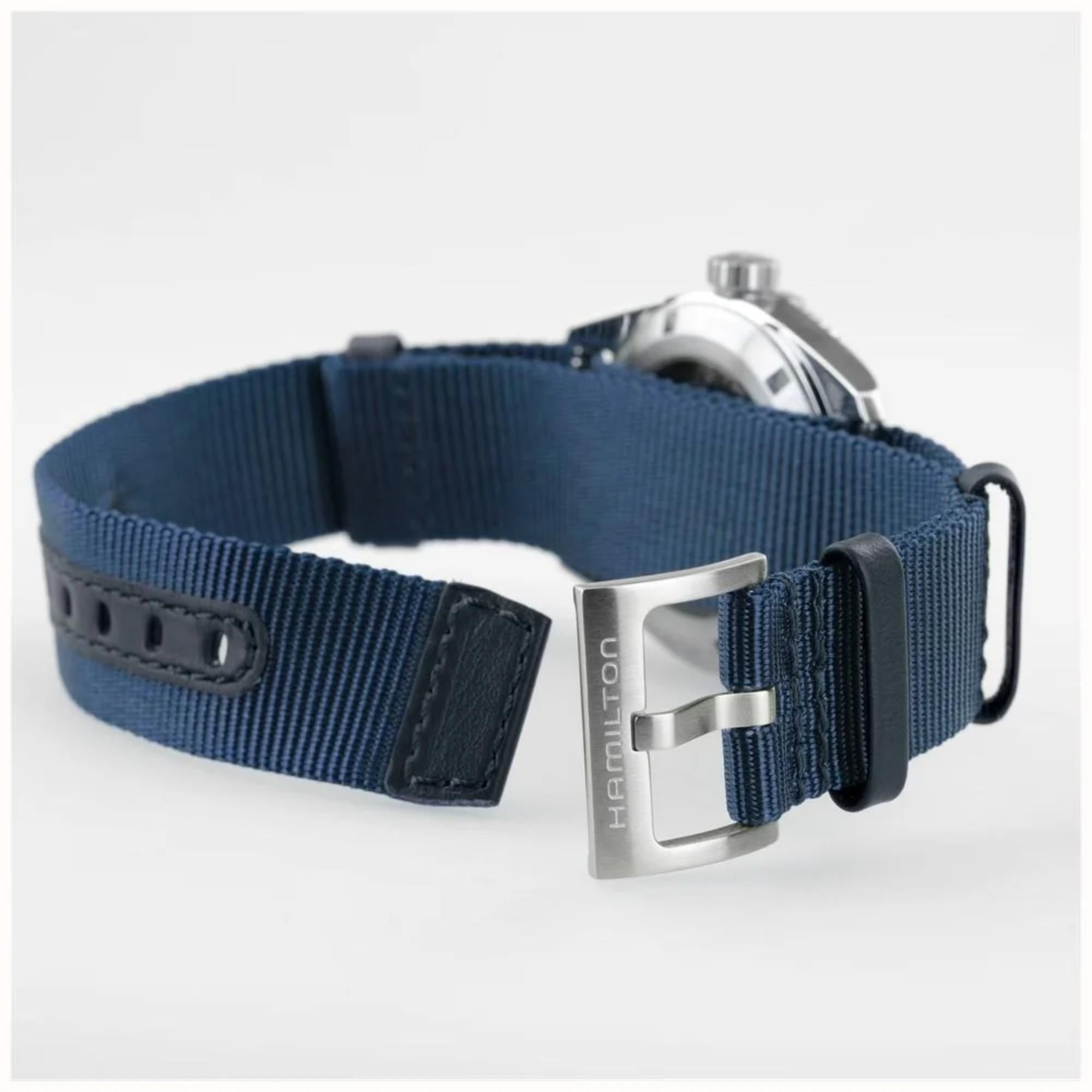 Hamilton Khaki Field 37mm Expedition Blue Dial NATO Automatic Watch H70225940