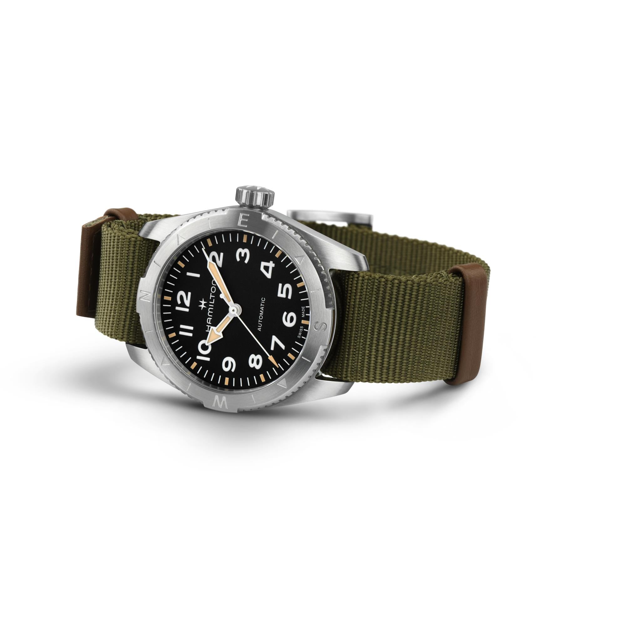 Hamilton Khaki Field Expedition Automatic Black Dial Green NATO Strap Unisex Watch H70225931