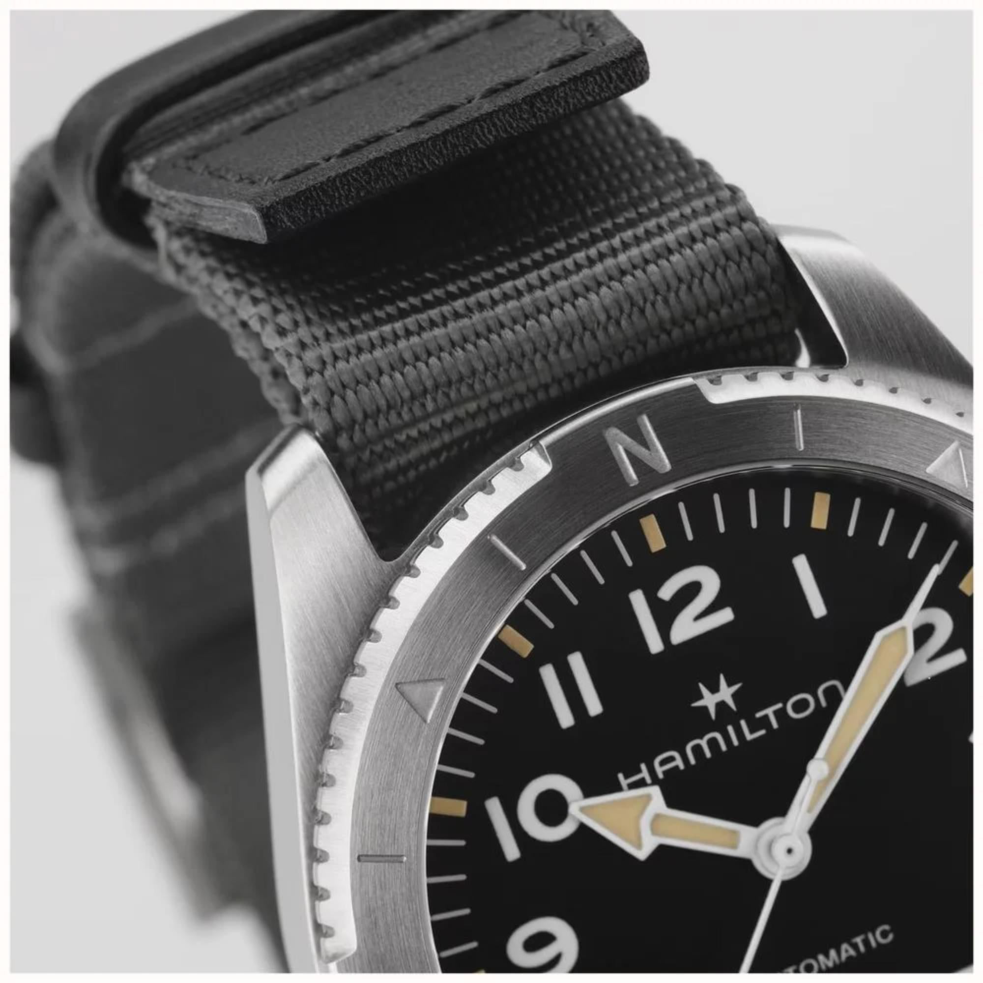 Hamilton Khaki Field Expedition Automatic Black Dial Textile Strap Unisex Watch H70225930