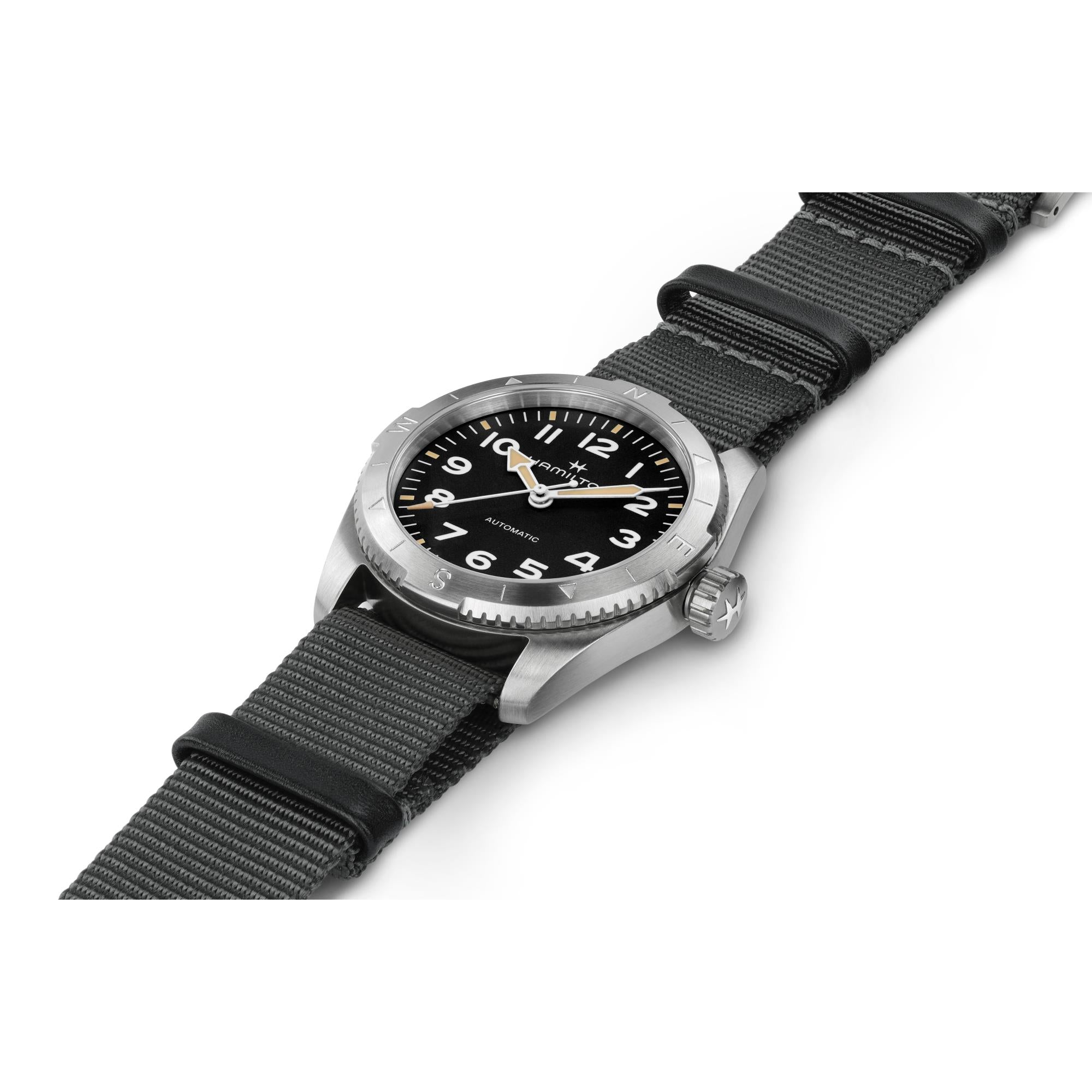 Hamilton Khaki Field Expedition Automatic Black Dial Textile Strap Unisex Watch H70225930