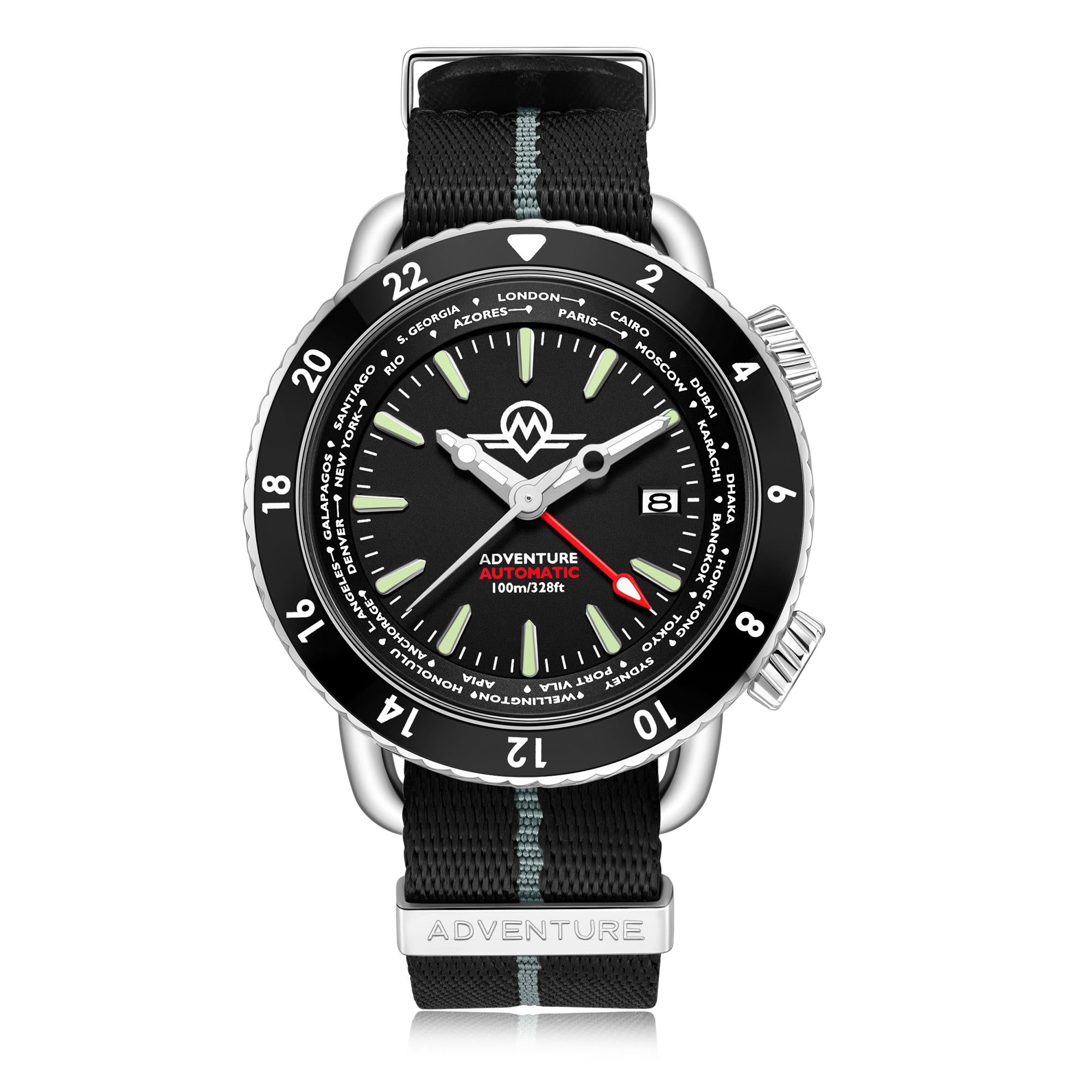 Monro Adventure Urban Black Dial Automatic Men's Watch MA-1
