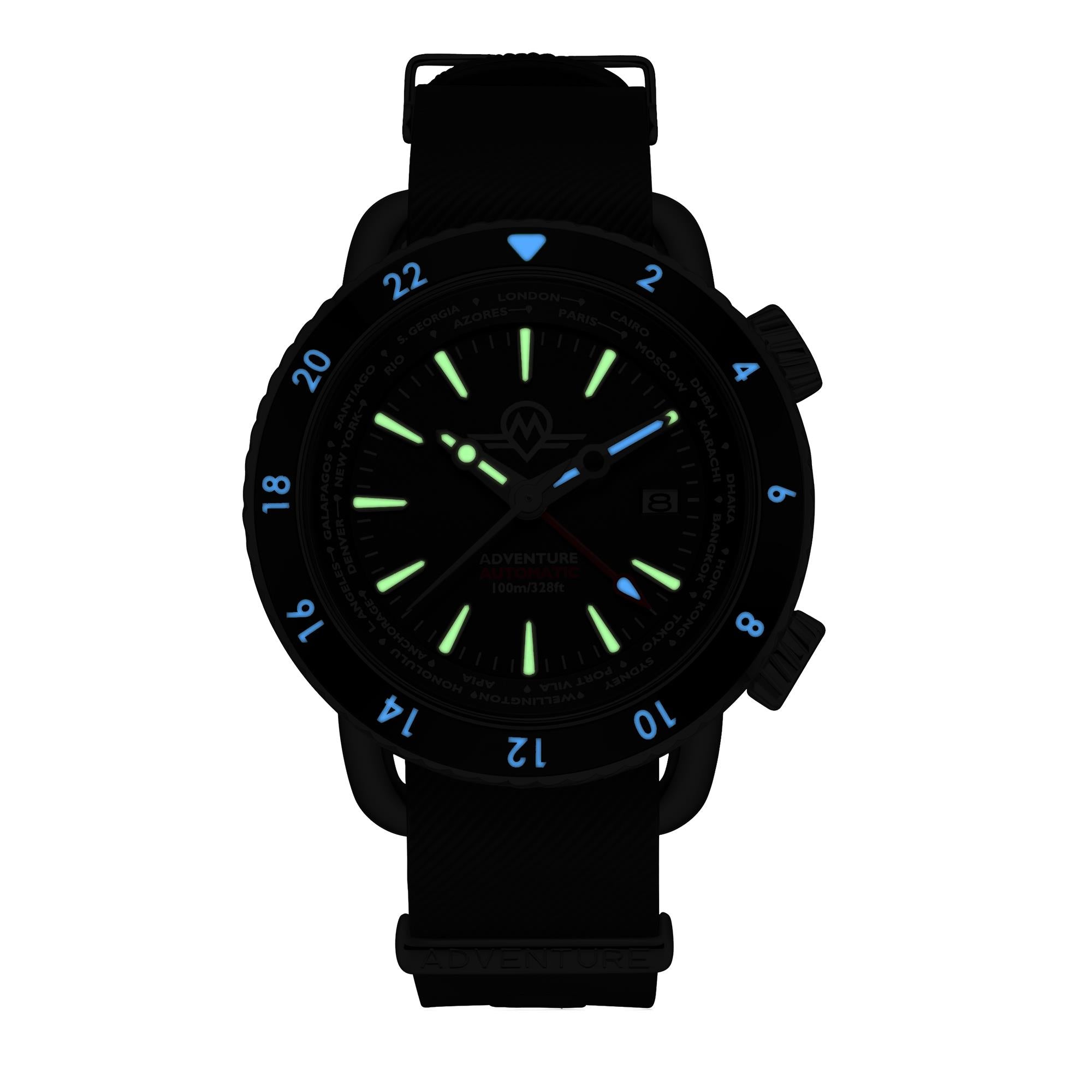 Monro Adventure Urban Black Dial Automatic Men's Watch MA-1