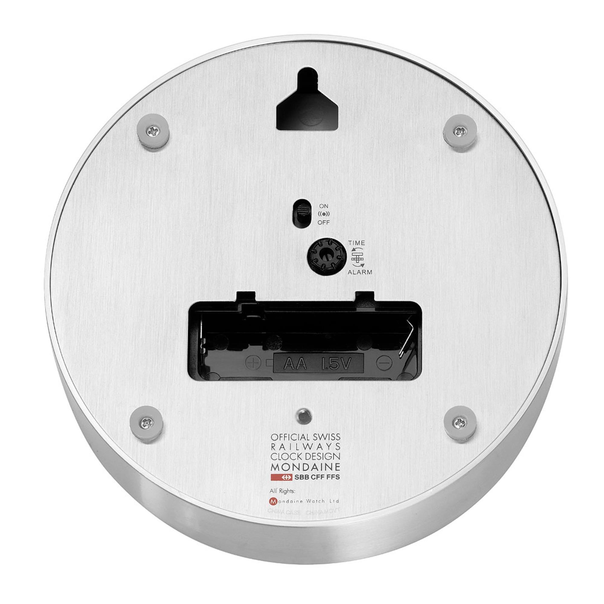 Mondaine Good Grey Dial Mini Alarm Clock A997.MCAL.86SBV.1