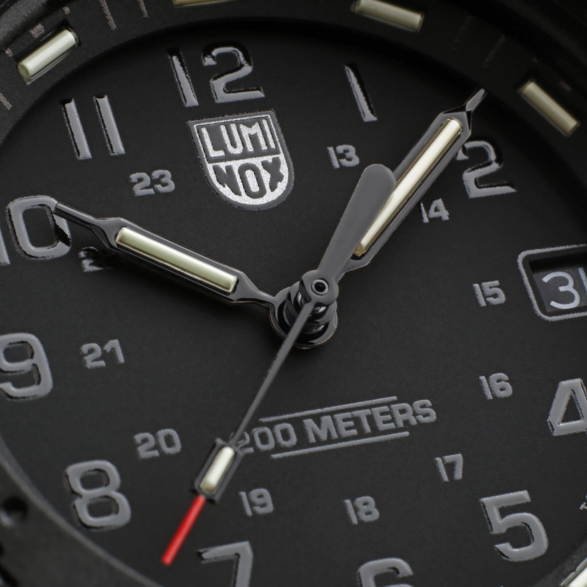 Luminox Navy SEAL 3000 Series Automatic Black Dial Black Rubber Strap Men's Watch XS.3001.EVO.BO.S