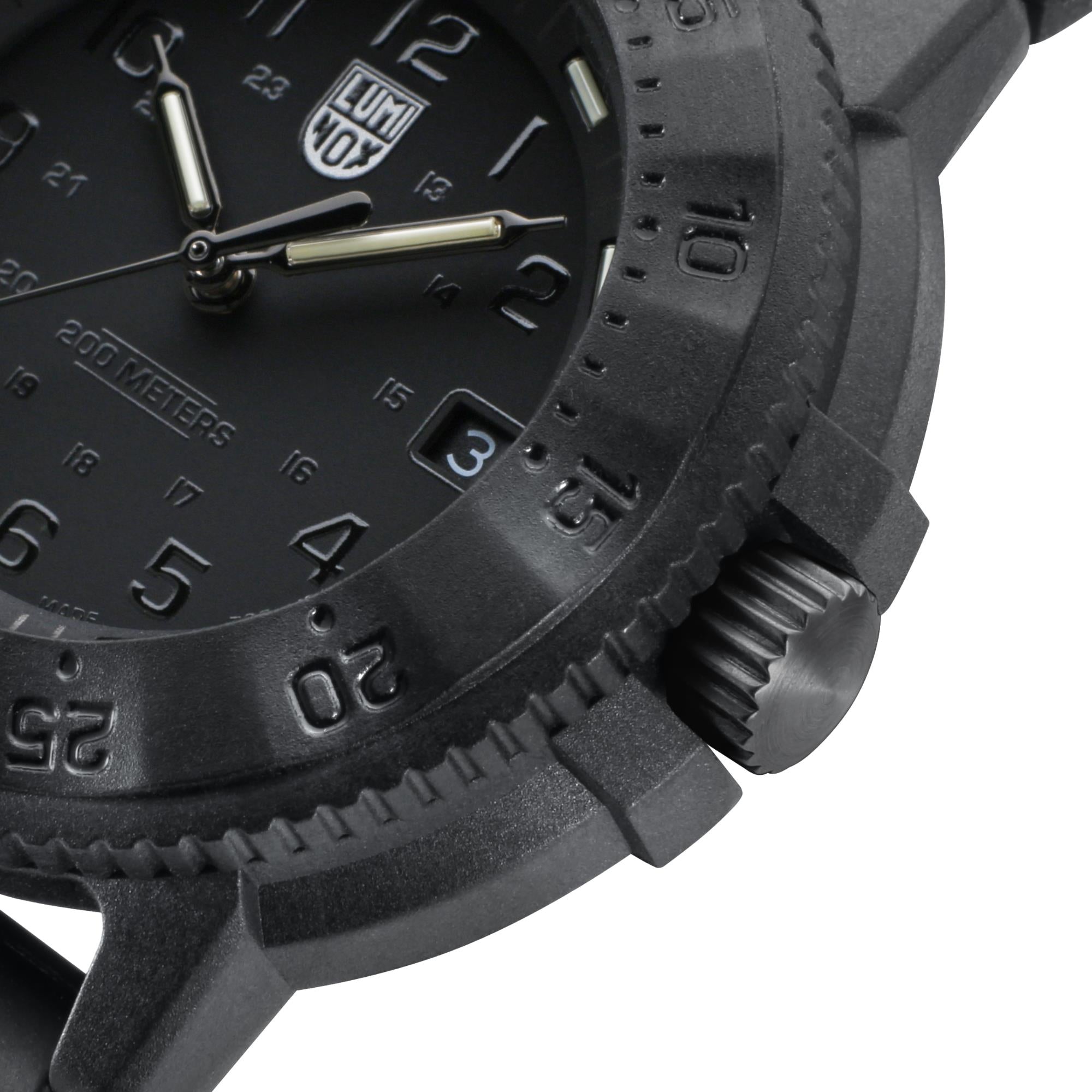 Luminox Navy SEAL 3000 Series Automatic Black Dial Black Rubber Strap Men's Watch XS.3001.EVO.BO.S