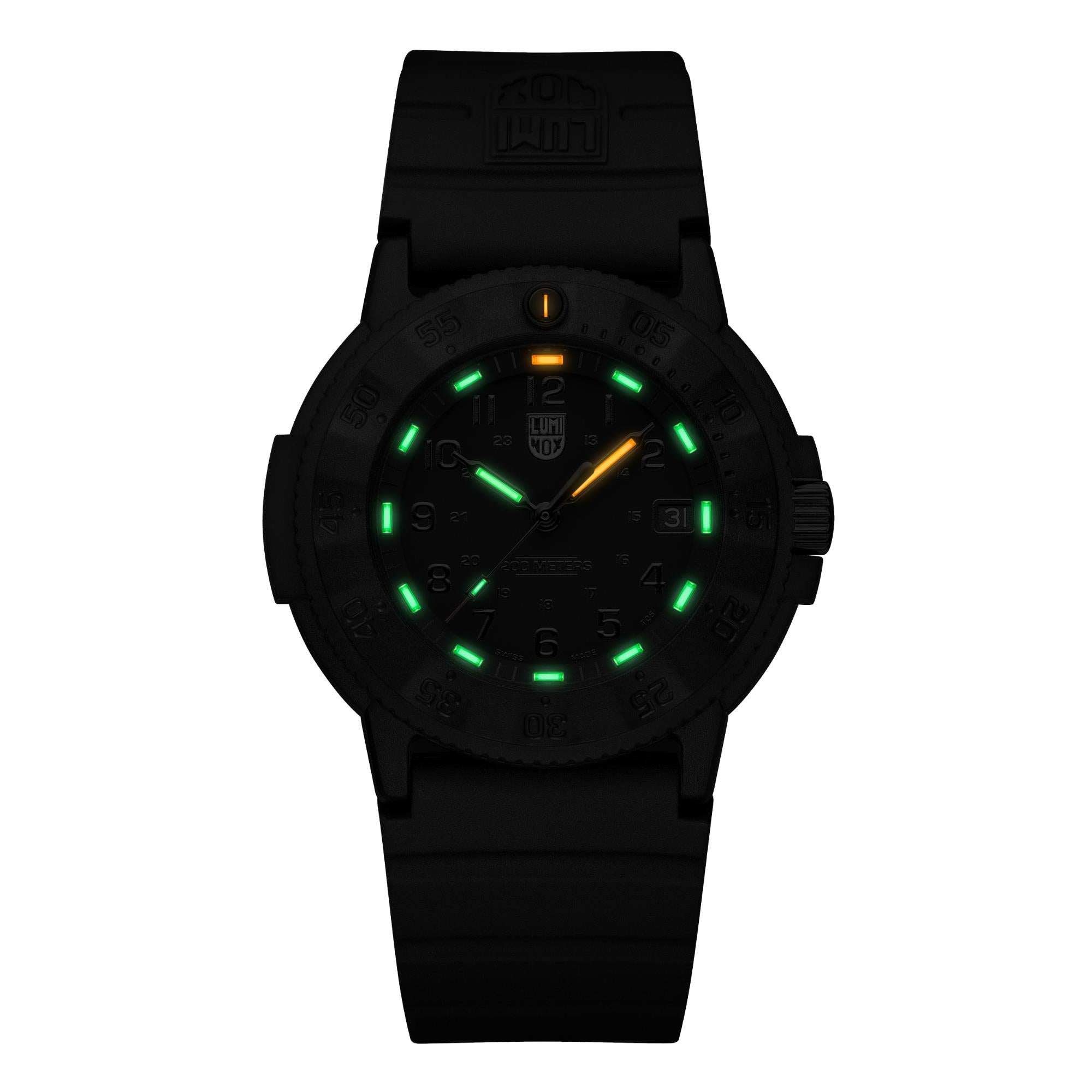 Luminox Navy SEAL 3000 Series Automatic Black Dial Black Rubber Strap Men's Watch XS.3001.EVO.BO.S