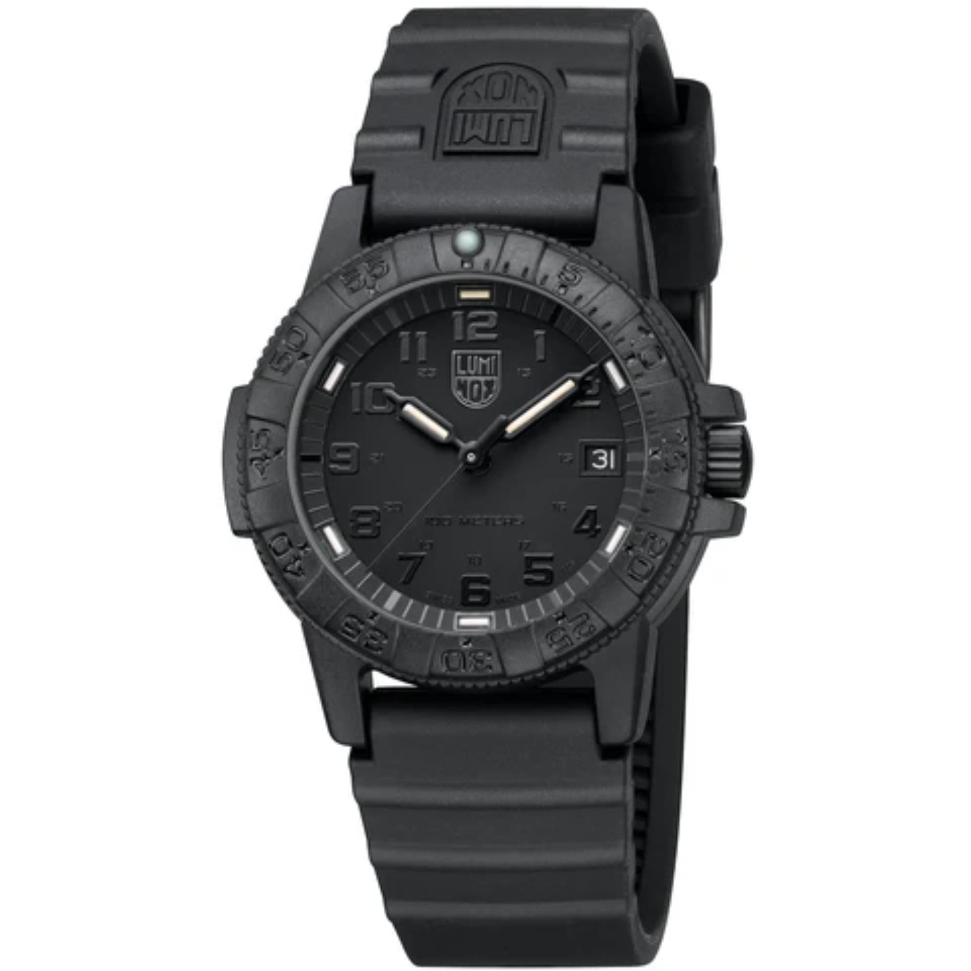 Luminox Leatherback SEA Turtle Giant Quartz Black Dial Rubber Strap Men's Watch XS.0321.BO.L