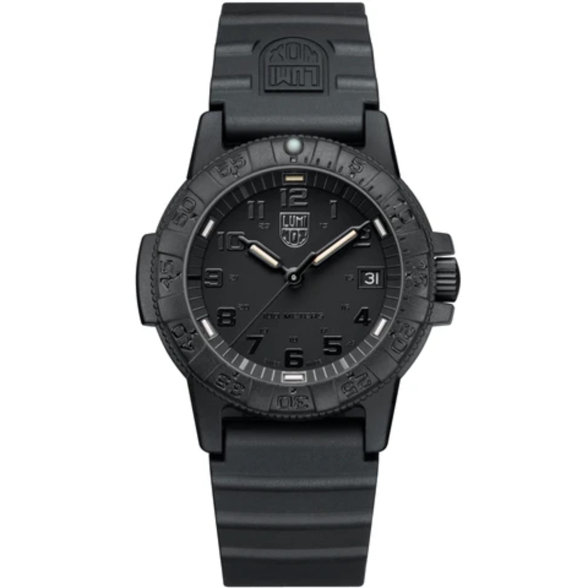 Luminox Leatherback SEA Turtle Giant Quartz Black Dial Rubber Strap Men's Watch XS.0321.BO.L