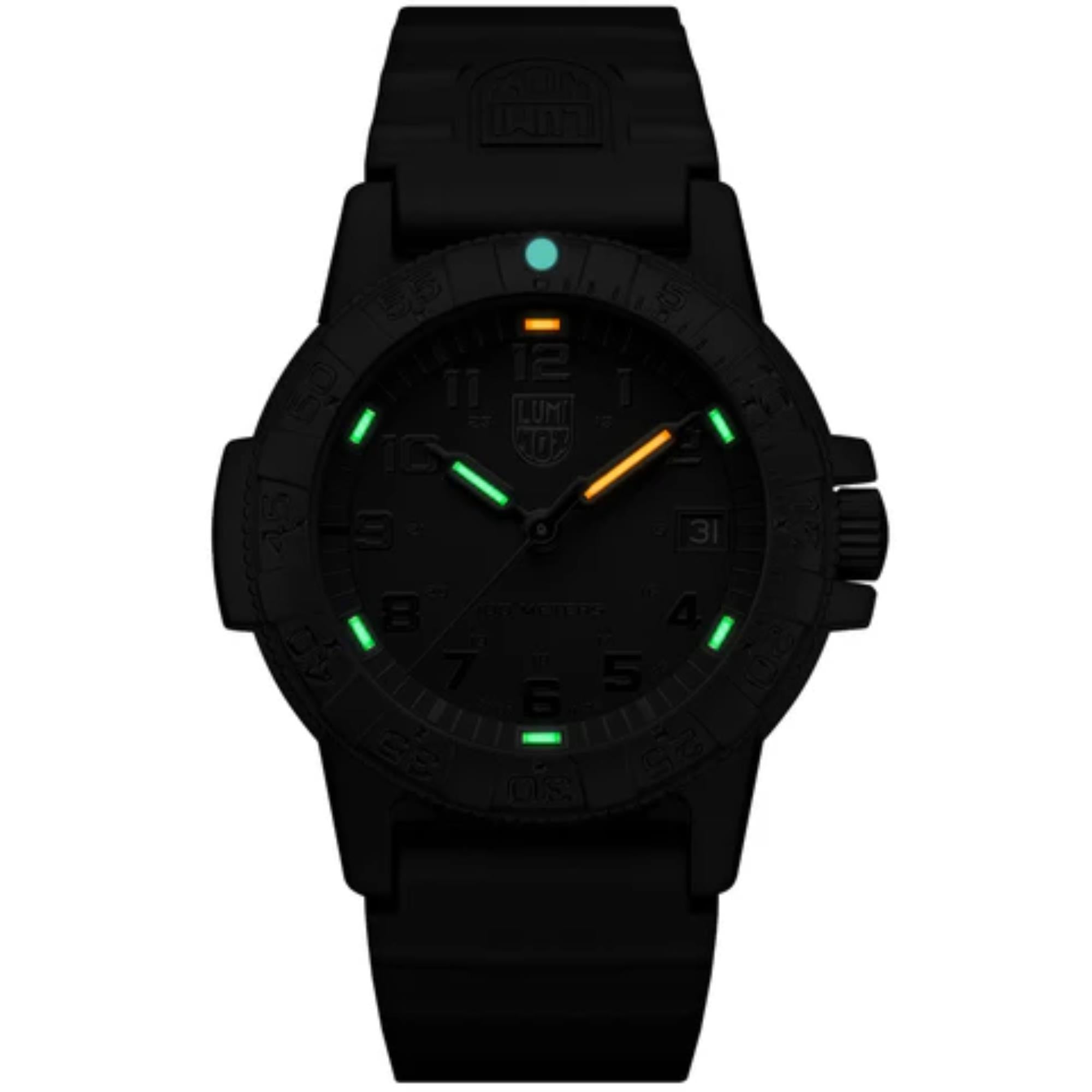 Luminox Leatherback SEA Turtle Giant Quartz Black Dial Rubber Strap Men's Watch XS.0321.BO.L