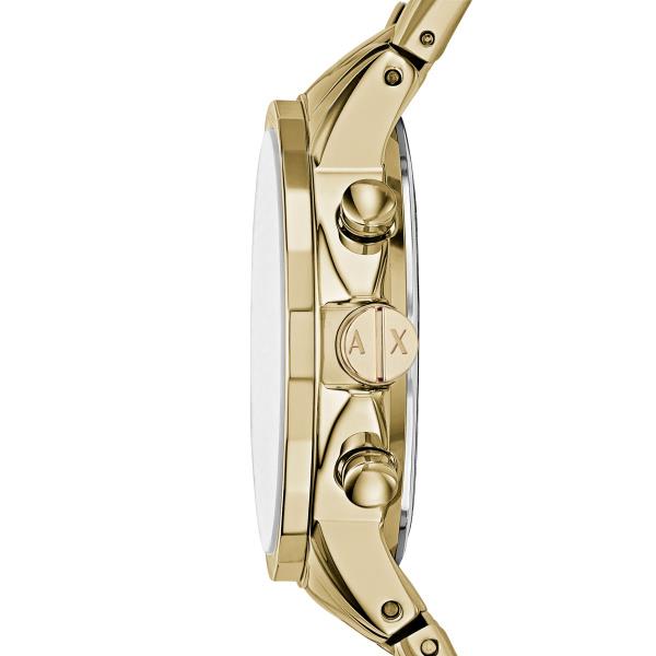 Armani Exchange Banks Chronograph Quartz Gold-Tone Stainless Steel Gold Dial Women's Watch AX4327