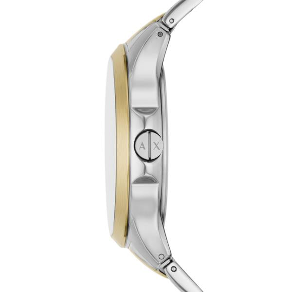 Armani Exchange Hampton Quartz Two-Tone Stainless Steel Black Dial Men's Watch AX2453