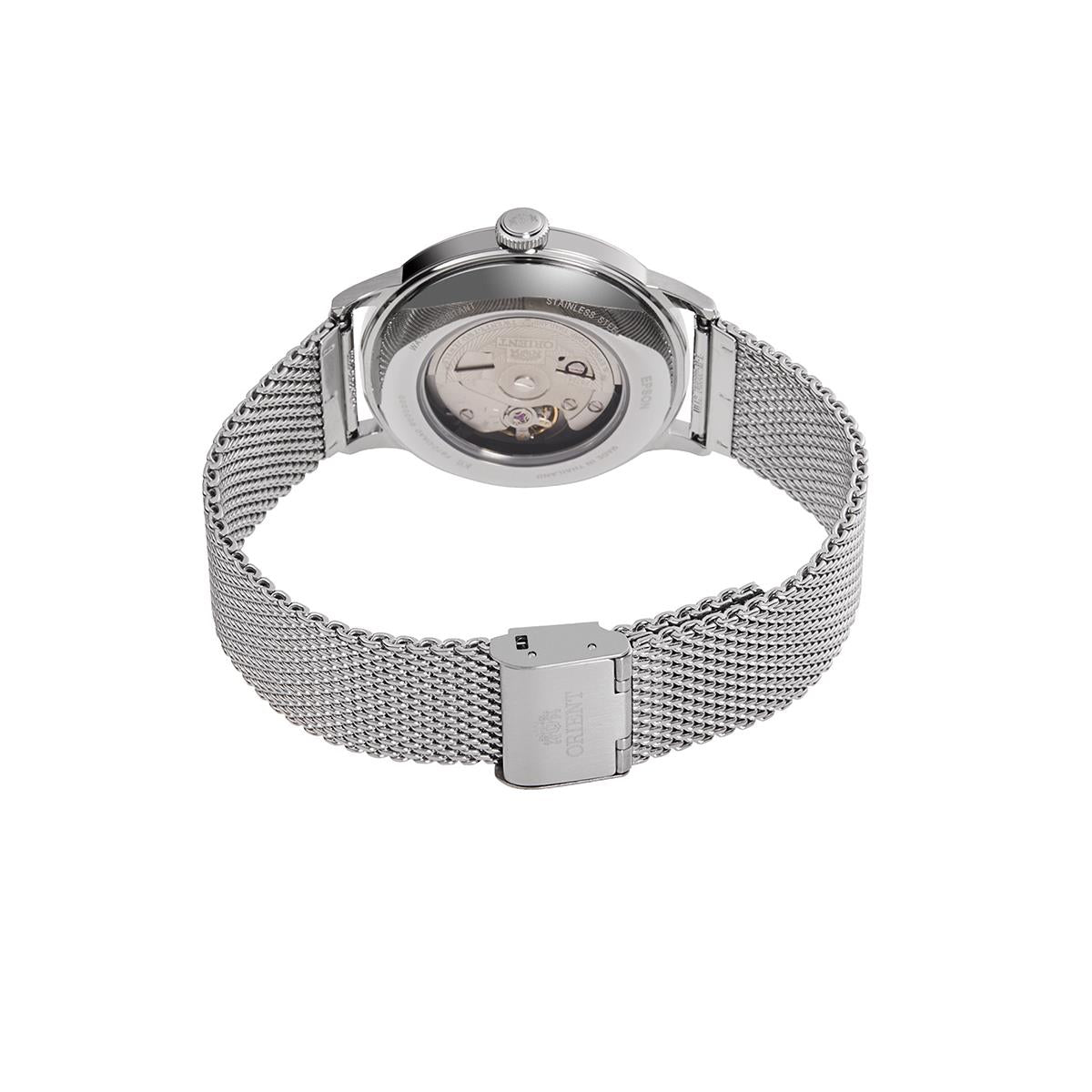 Orient Bambino Automatic Beige Dial Milanese Mesh Strap Men’s Watch RA-AC0020G30B